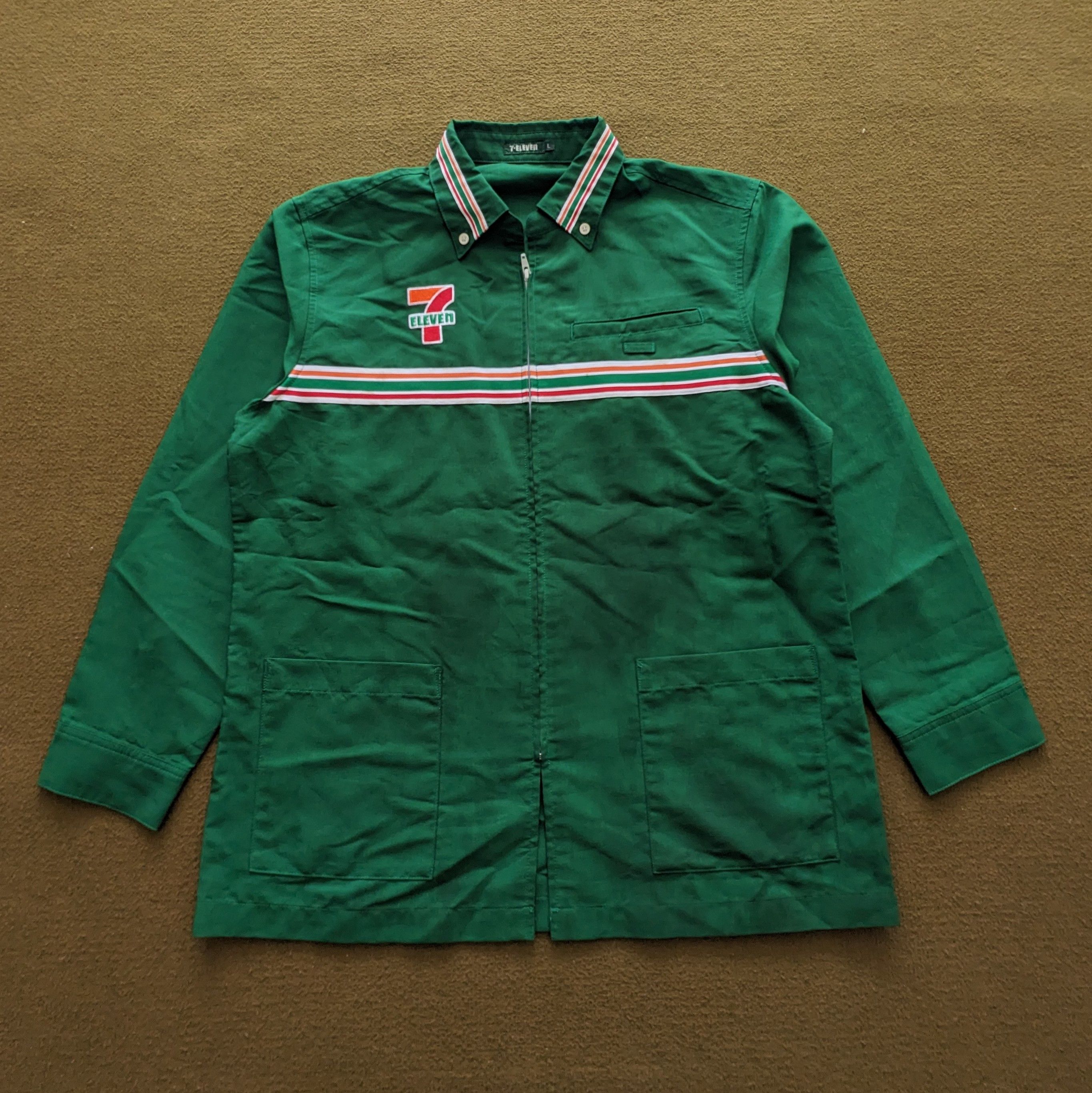 Vintage Vintage 7 ELEVEN Uniform Workers Jacket Size US L / EU 52-54 / 3 - 1 Thumbnail