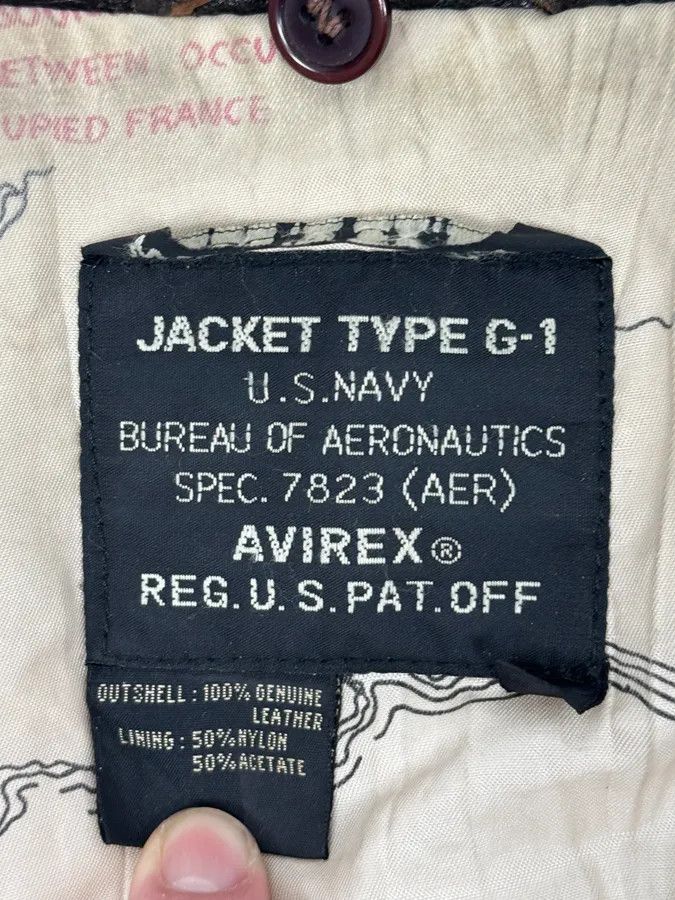 Avirex 2000s Avirex Brown Pilot Aviator Bomber Jacket Size US M / EU 48-50 / 2 - 14 Thumbnail