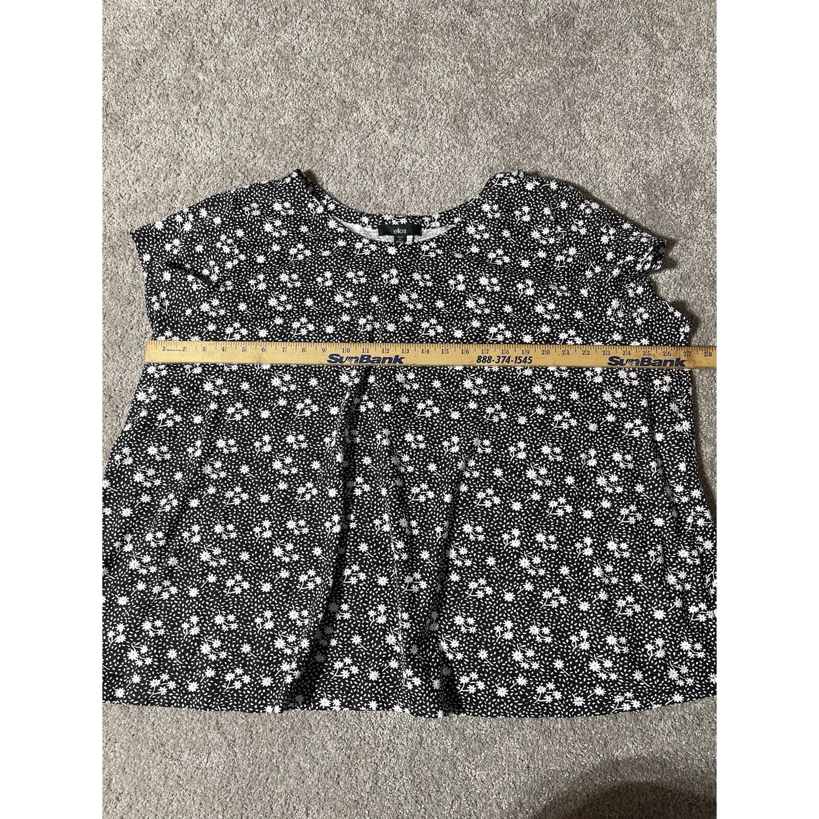 Other Ellos Top Womens Plus 3X 30/32 Daisies Garden Cottagecore Size 3XL / US 20-22 - 5 Thumbnail