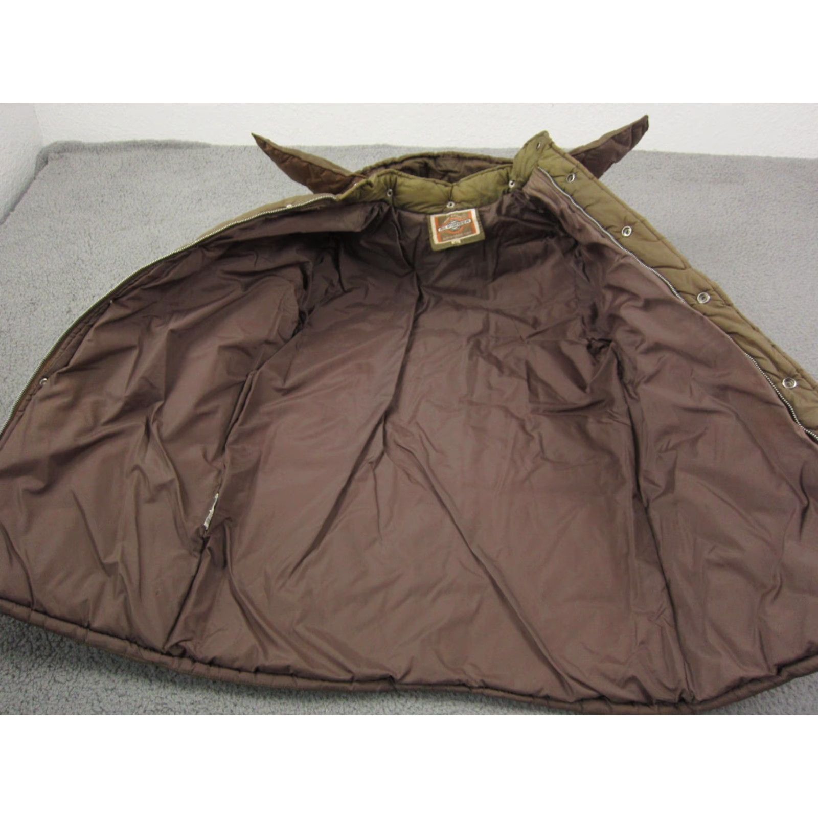 Vintage VINTAGE Pioneer Jacket Womens XL Brown 60s 70s Puffer Quilted Hooded Regular Long Sleeve Zip Coat Size XL / US 12-14 / IT 48-50 - 7 Thumbnail