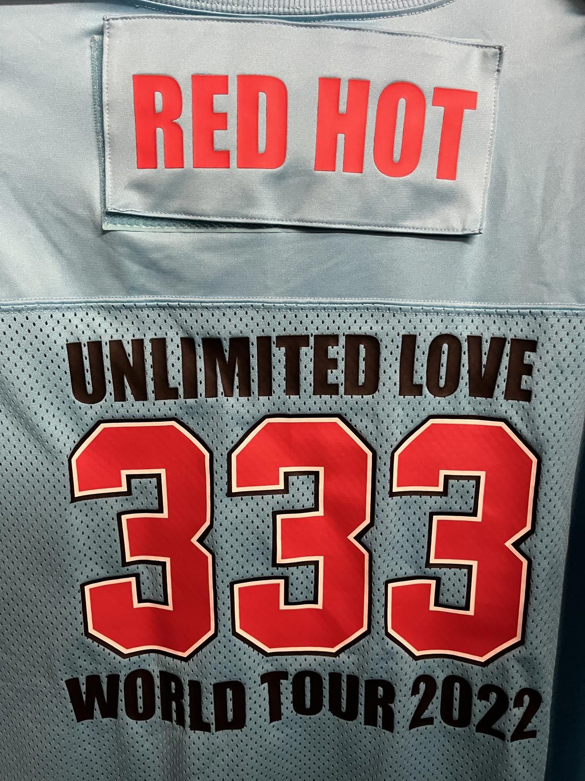 Designer Rare Red Hot Chili Peppers Football Jersey Unlimited Love Size US XXL / EU 58 / 5 - 7 Thumbnail