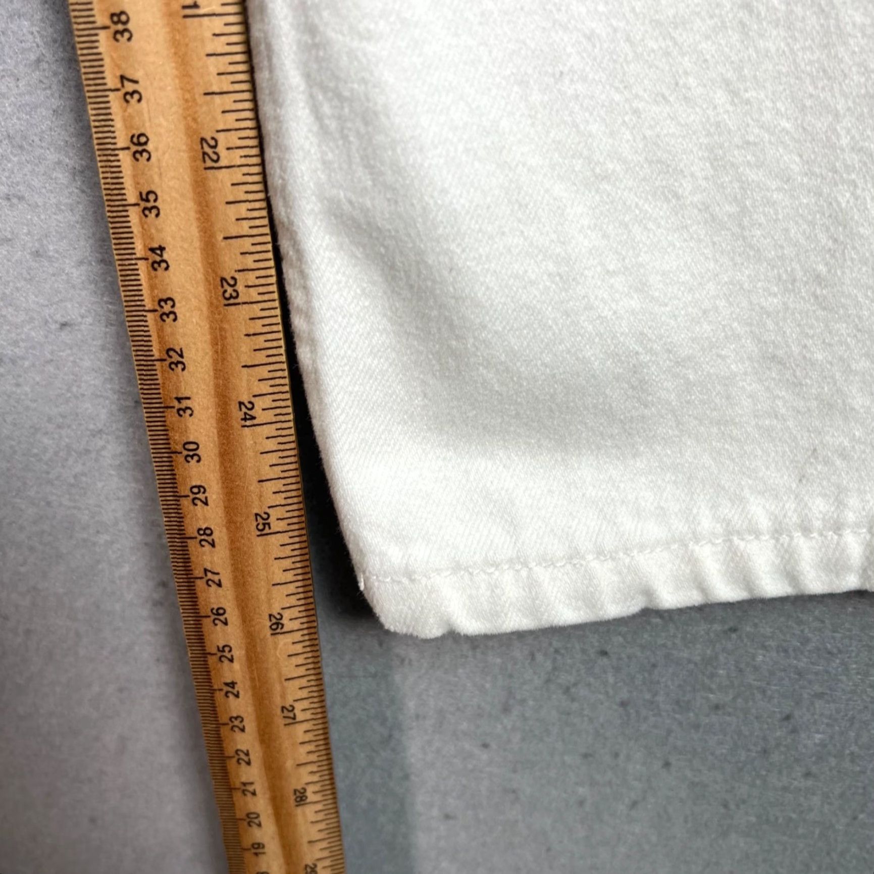 Afends Afends Womens Size 24 Organic Cotton White High-Waist Straight-Leg Jeans Denim Shirt? Size 42" / US 20 - 7 Thumbnail