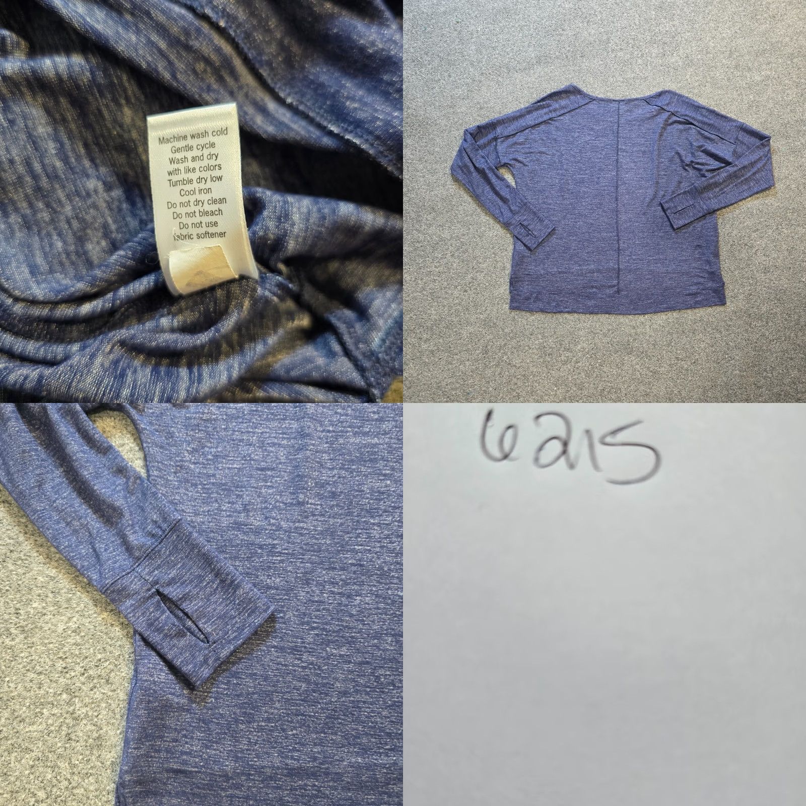 Athleta Athleta Shirt Women Size S Blue Sweatshirt Long Sleeve Pullover Lounge Casual Stretchy Modern Blended Fabric Pattern: Solid Size S / US 4 / IT 40 - 8 Thumbnail