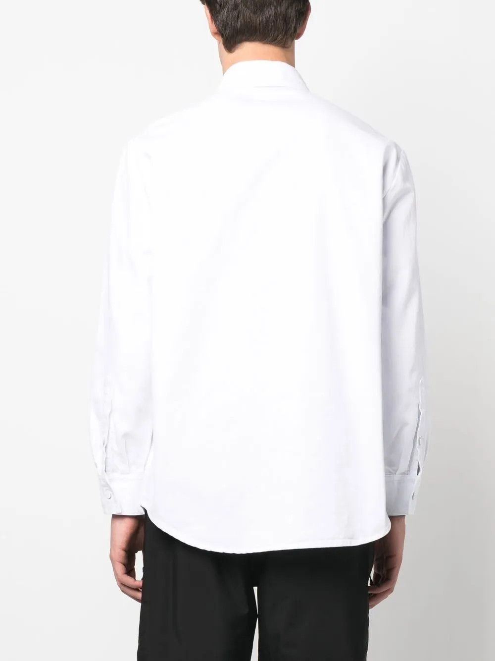 Raf Simons o1y0325 Logo Solid Color Shirt in White Size US M / EU 48-50 / 2 - 4 Thumbnail