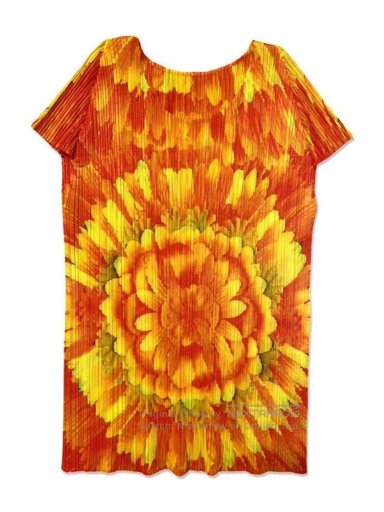 Issey Miyake Issey Miyake Floral Pleated Long Sleeve Top Size XL / US 12-14 / IT 48-50 - 1 Thumbnail