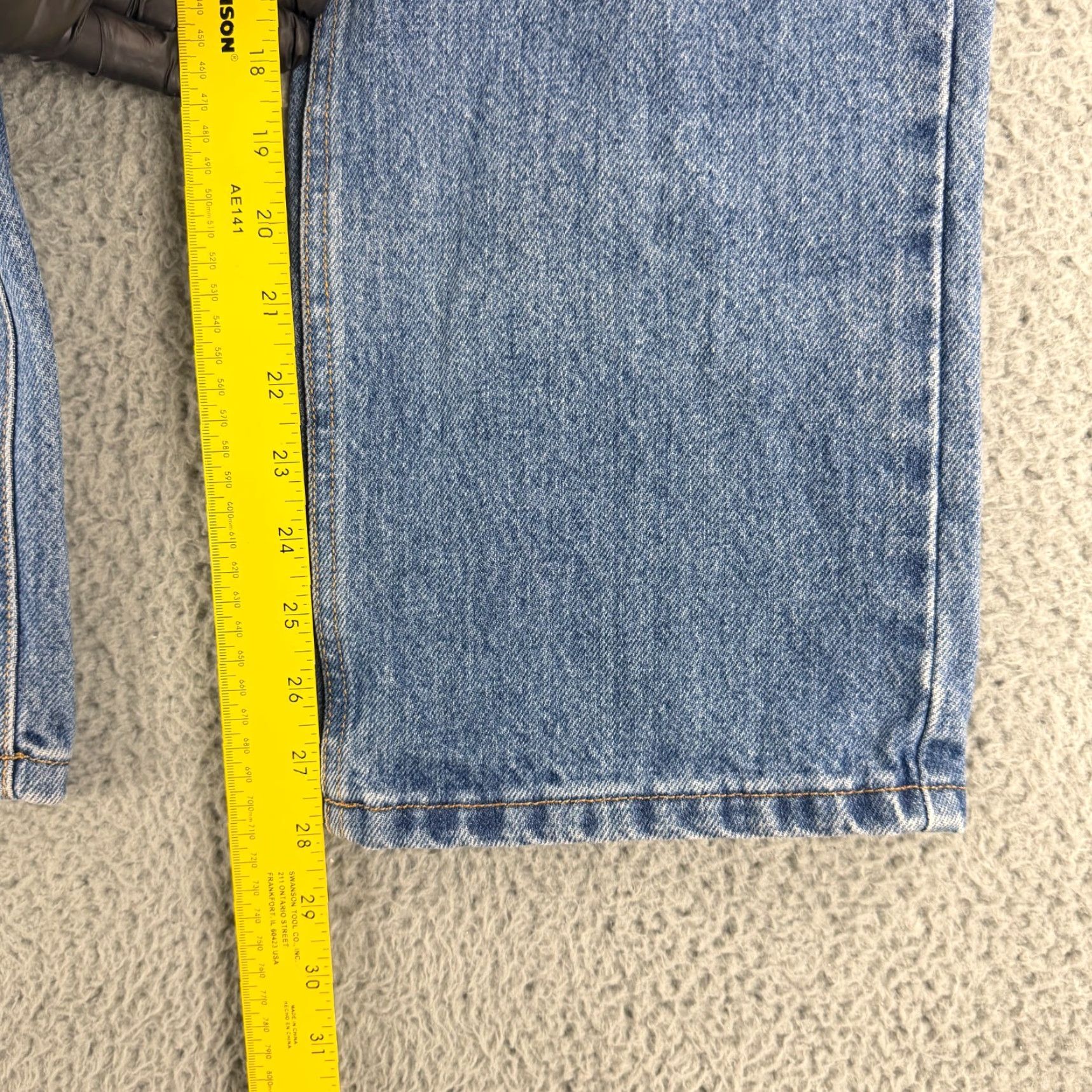 Vintage Vintage Diamond Gusset Jeans Mens 34 x 29 Blue Denim Straight Leg Made in USA Jeans Regular 34 Blue USA City College Geek Grunge USA Men Size US 34 / EU 50 - 7 Thumbnail