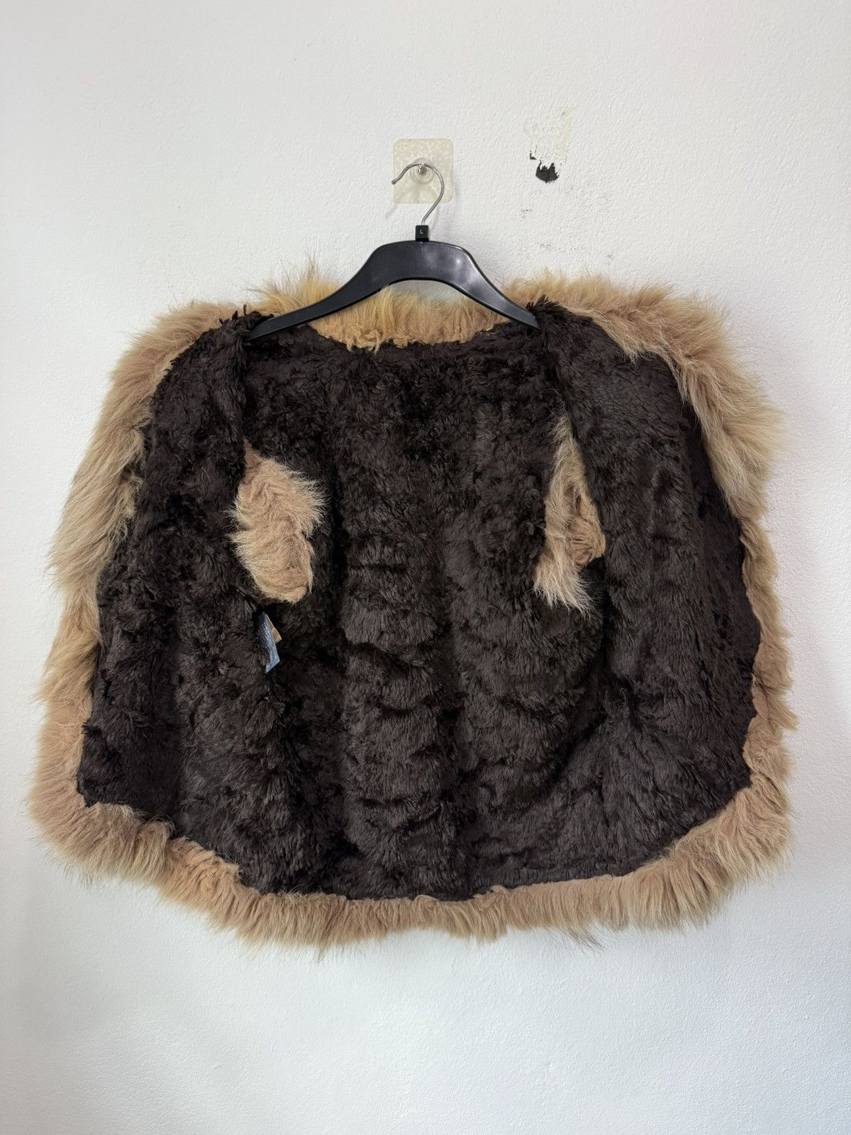 Le Grande Bleu (L.G.B.) Vintage Japanese Brand Plaid Leather Vest With Fur Rare Size US M / EU 48-50 / 2 - 6 Thumbnail