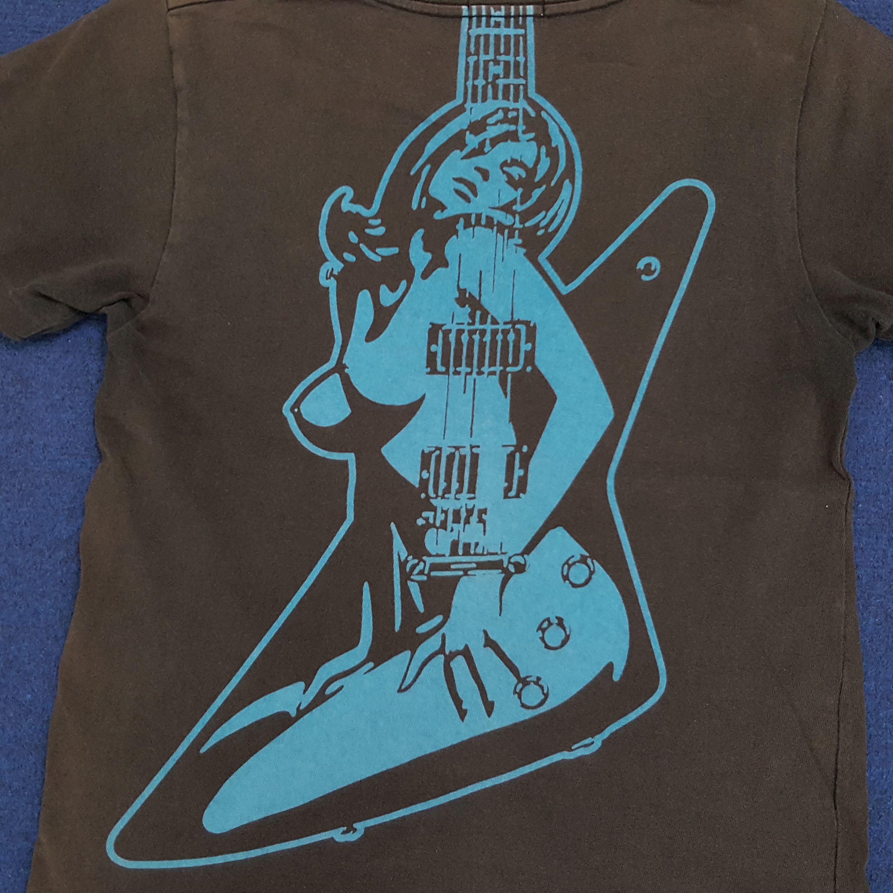 Hysteric Glamour × Japanese Brand × Vintage Vintage Hysteric Glamour Guitar Japanese Brand T-shirts Size XS / US 0-2 / IT 36-38 - 2 Thumbnail