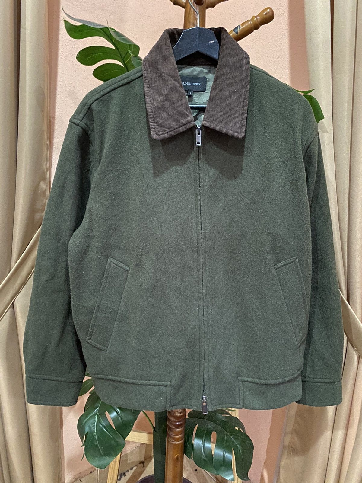 Global Work WoollyTec Jacket – Classic Green Workwear Style