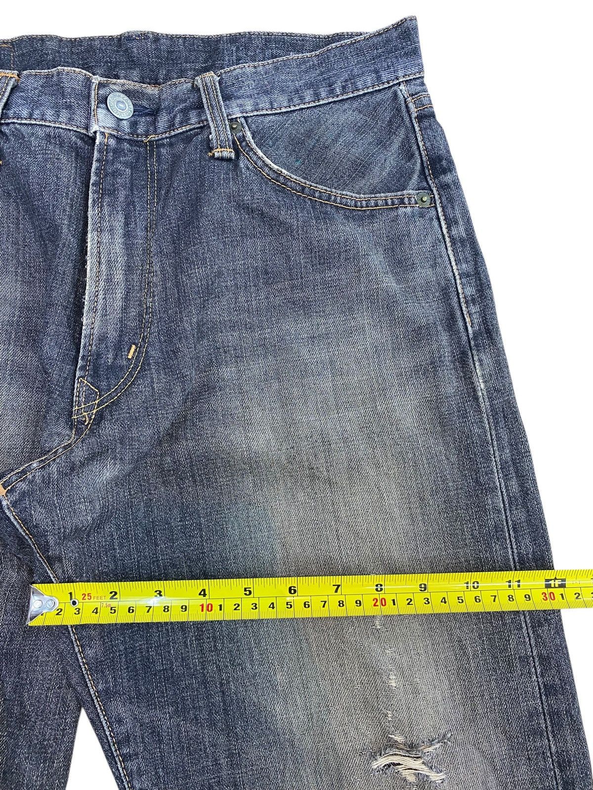 Edwin Edwin Faded Wash Ripped Style Loose Jeans Size US 30 / EU 46 - 6 Thumbnail