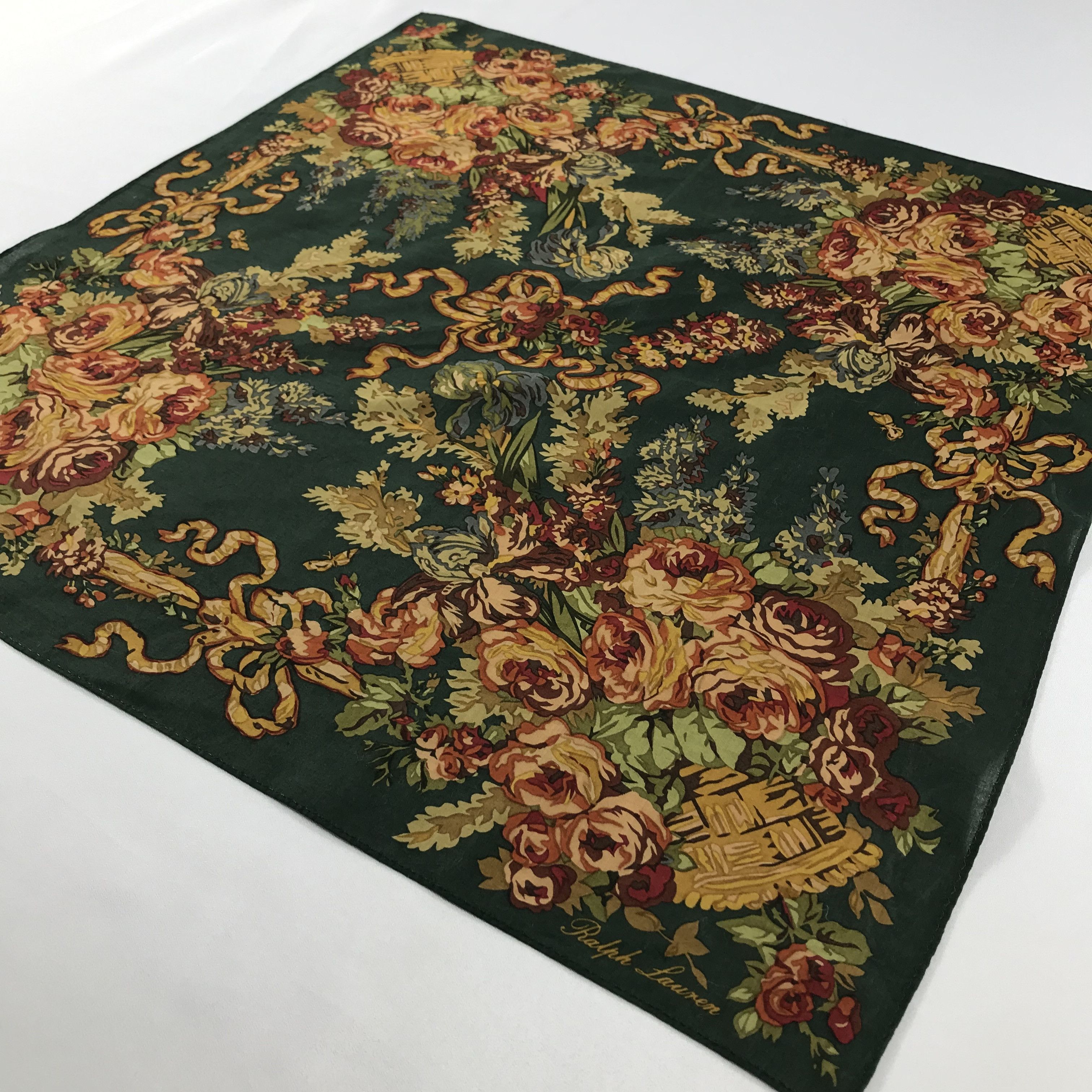 Ralph Lauren × Vintage Ralph Lauren Bandana / Handkerchief / Neckerchief - S2502 Size ONE SIZE - 2 Thumbnail