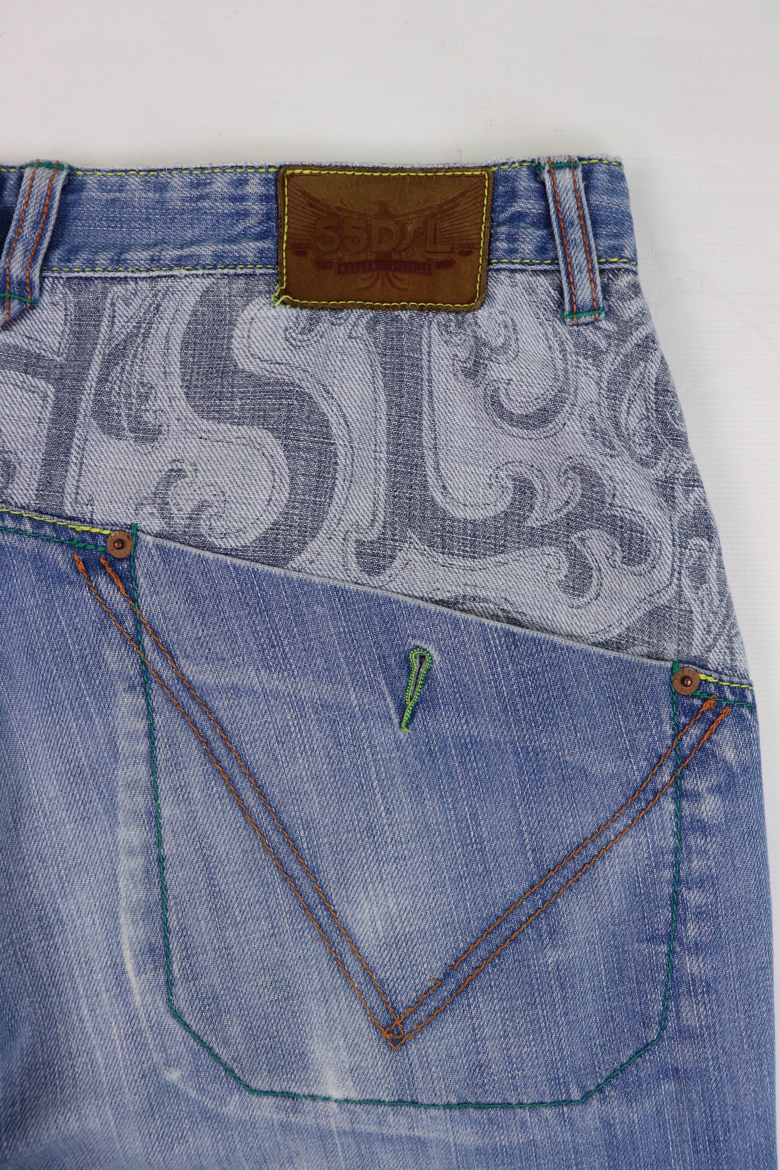 55DSL × Diesel × Vintage 55DSL Diesel Y2K Vintage Made in Hong Kong Denim Baggy Jeans Size US 32 / EU 48 - 7 Thumbnail
