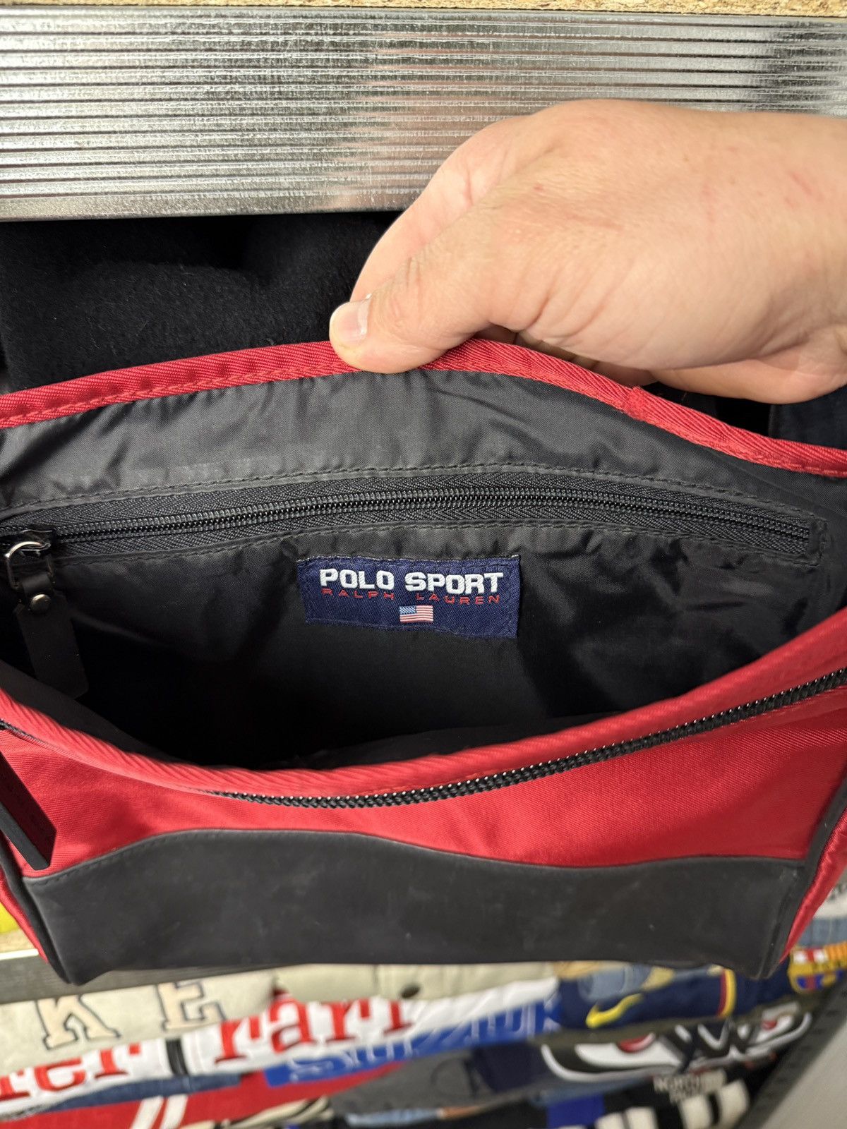 Polo Ralph Lauren 🔥🇺🇸VINTAGE POLO SPORT BAG MESSENGER Y2K 🇺🇸🔥 Size ONE SIZE - 11 Thumbnail