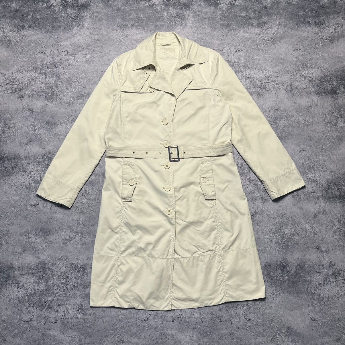Carlo Colucci Vintage Carlo Colucci Beige Trench Coat Luxury Designer Size S / US 4 / IT 40 - 1 Thumbnail