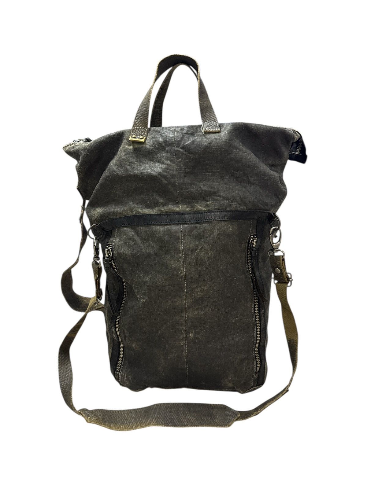 Other SAISEI ITALY RECONSTRUCTED DISTRESSED AVANT GARDE 3-WAYS BAG Size ONE SIZE - 5 Thumbnail