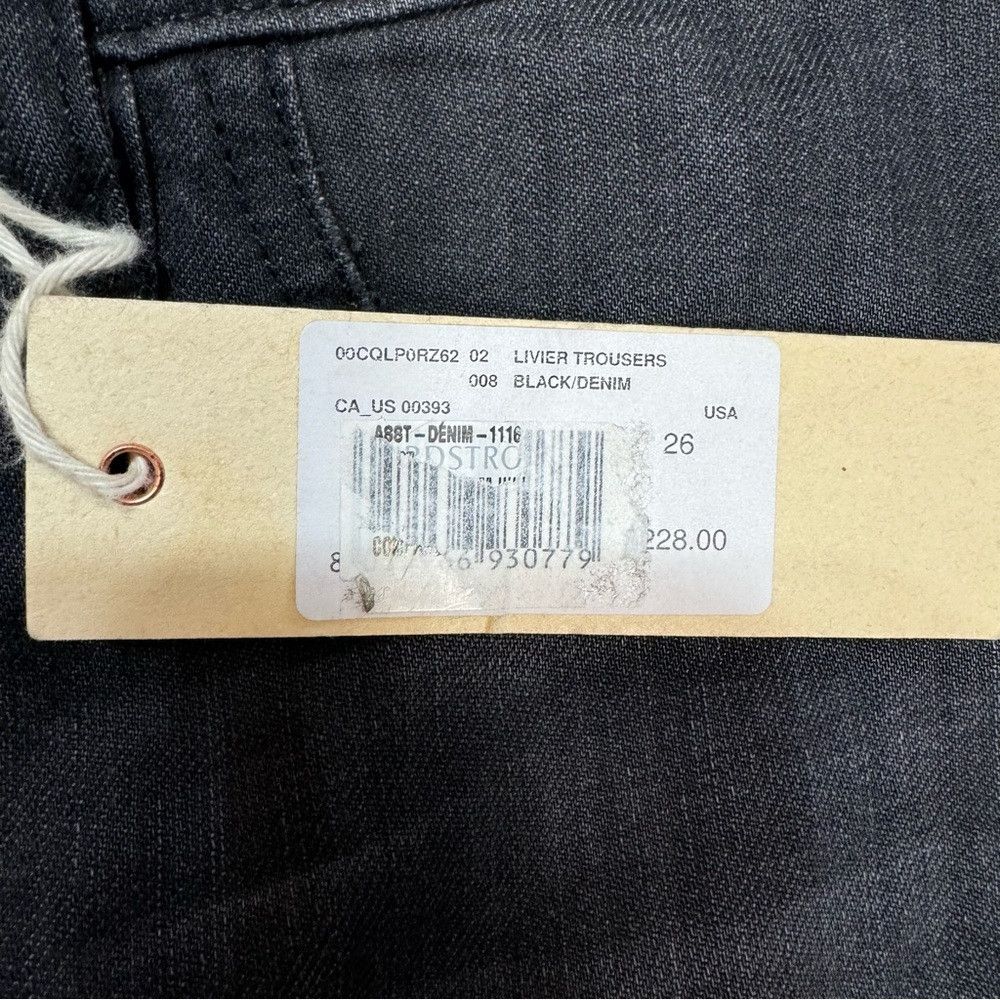 Diesel NWT New $228 Diesel Liver Black Distressed Low Waist Slim J Size 26" / US 2 / IT 38 - 7 Thumbnail