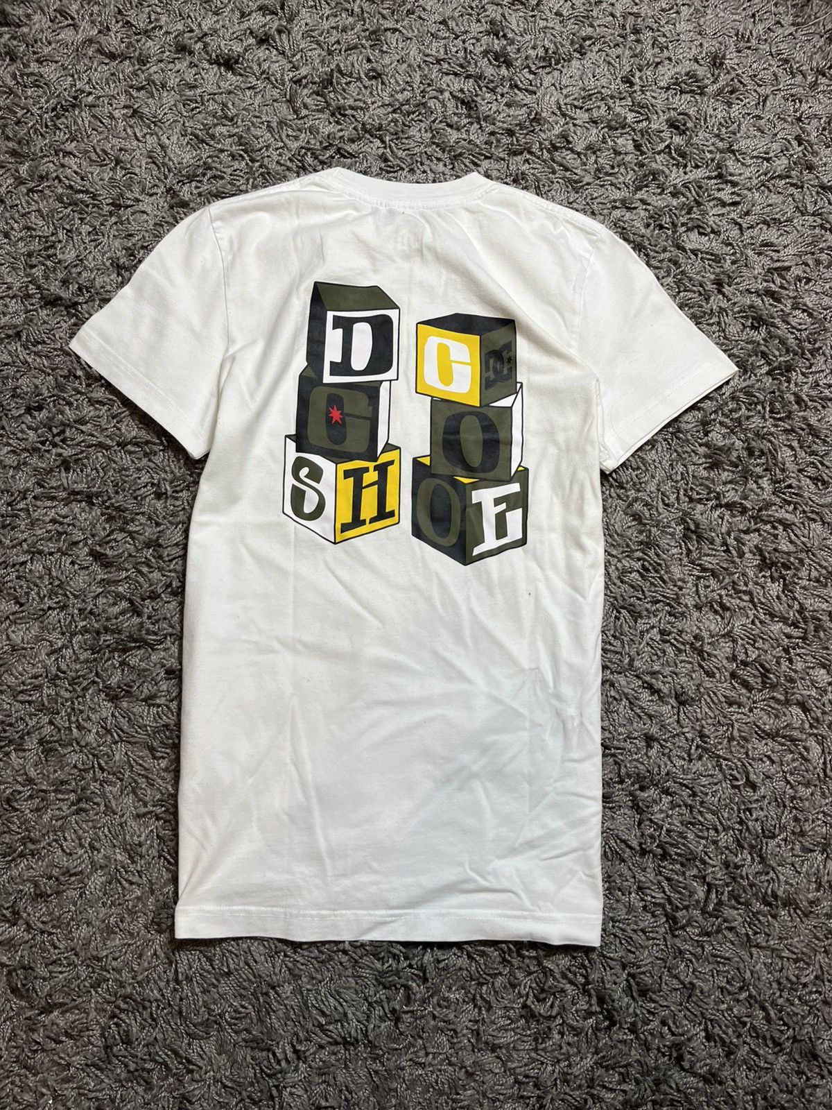 DC DC BUILDING BLOCK ART PRINT COTTON WHITE ADULT T-SHIRT Size US S / EU 44-46 / 1 - 1 Thumbnail