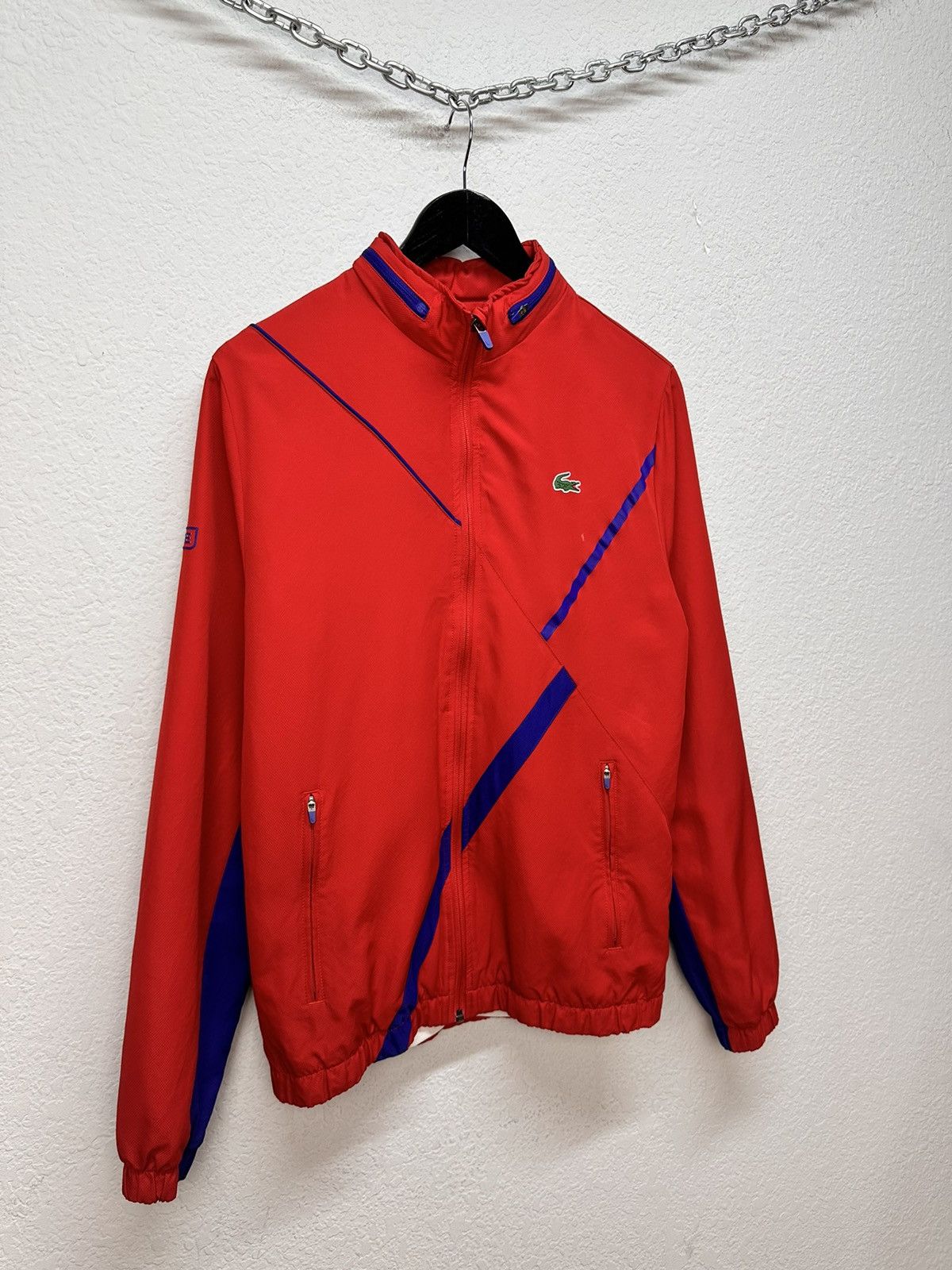 Lacoste Vintage Lacoste Zip Hoodie Jacket Sk8 Red Polo Ralph Lauren Size US M / EU 48-50 / 2 - 3 Thumbnail