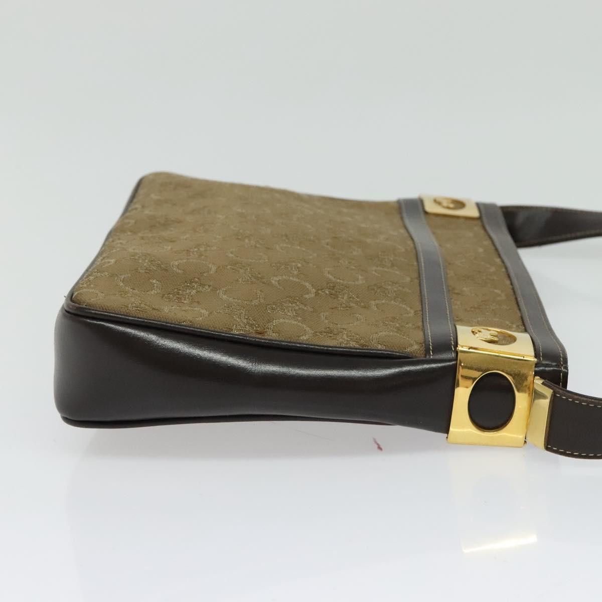Celine CELINE C Sulky Shoulder Bag Canvas Beige Gold Size ONE SIZE - 5 Thumbnail