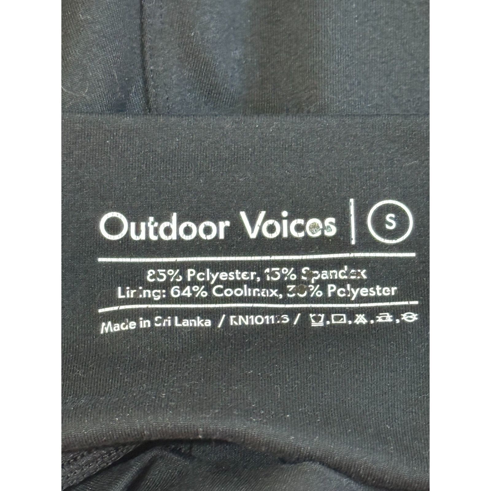 Outdoor Voices Outdoor Voices Shorts Women Small Black Spandex Athleisure Size 23" - 4 Thumbnail
