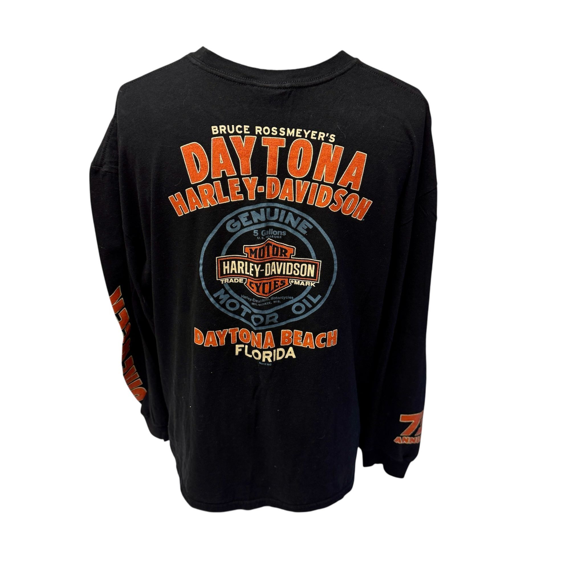 Harley Davidson Motorcycle 73rd Annual DAYTONA Beach BIKE Week H-D LS Shirt Size US XXL / EU 58 / 5 - 3 Thumbnail