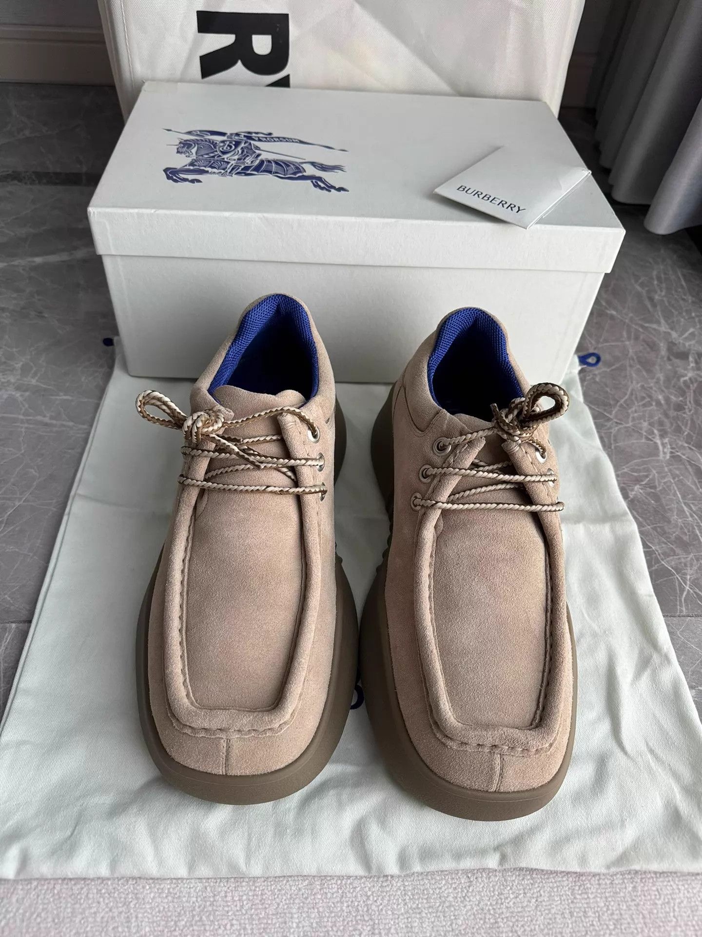 Burberry Burberry Men's Casual Sneakers Light Gray Size 41 Size US 8 / EU 41 - 2 Thumbnail