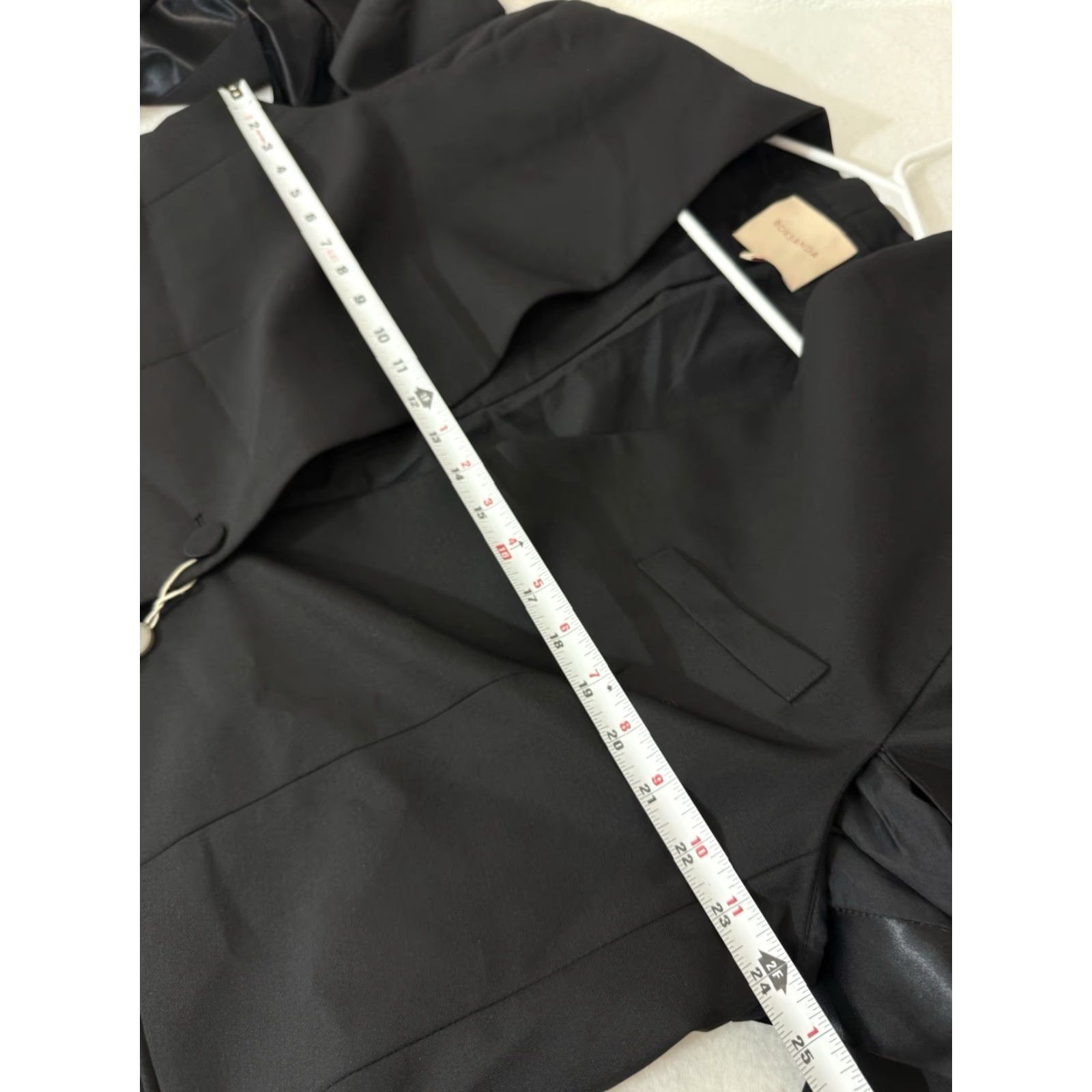 ROKSANDA Roksanda Blazer Sport Coat Womens 14 UK 18 Black Wool Blend Open Sleeves 3/4 Lined Wool Blend Black 14 Womens Blazer Sports Occasion 90s Style Womens Size XL / US 12-14 / IT 48-50 - 5 Thumbnail