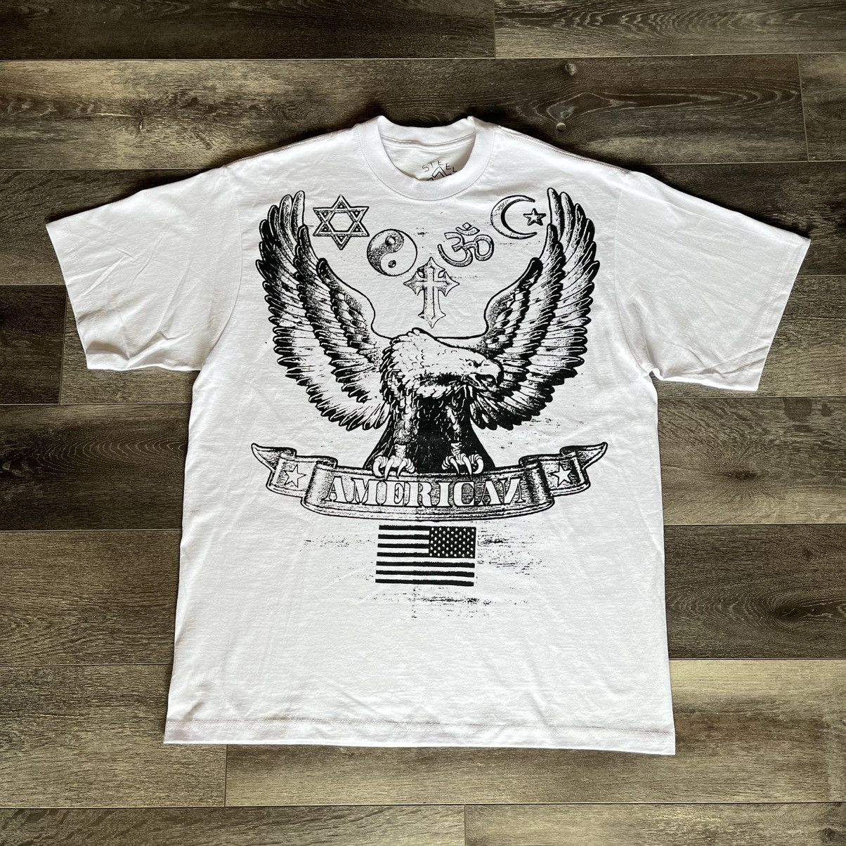 Asspizza Steele Toe Tim American Eagle Graphic Logo T Shirt Size US XL / EU 56 / 4 - 1 Thumbnail