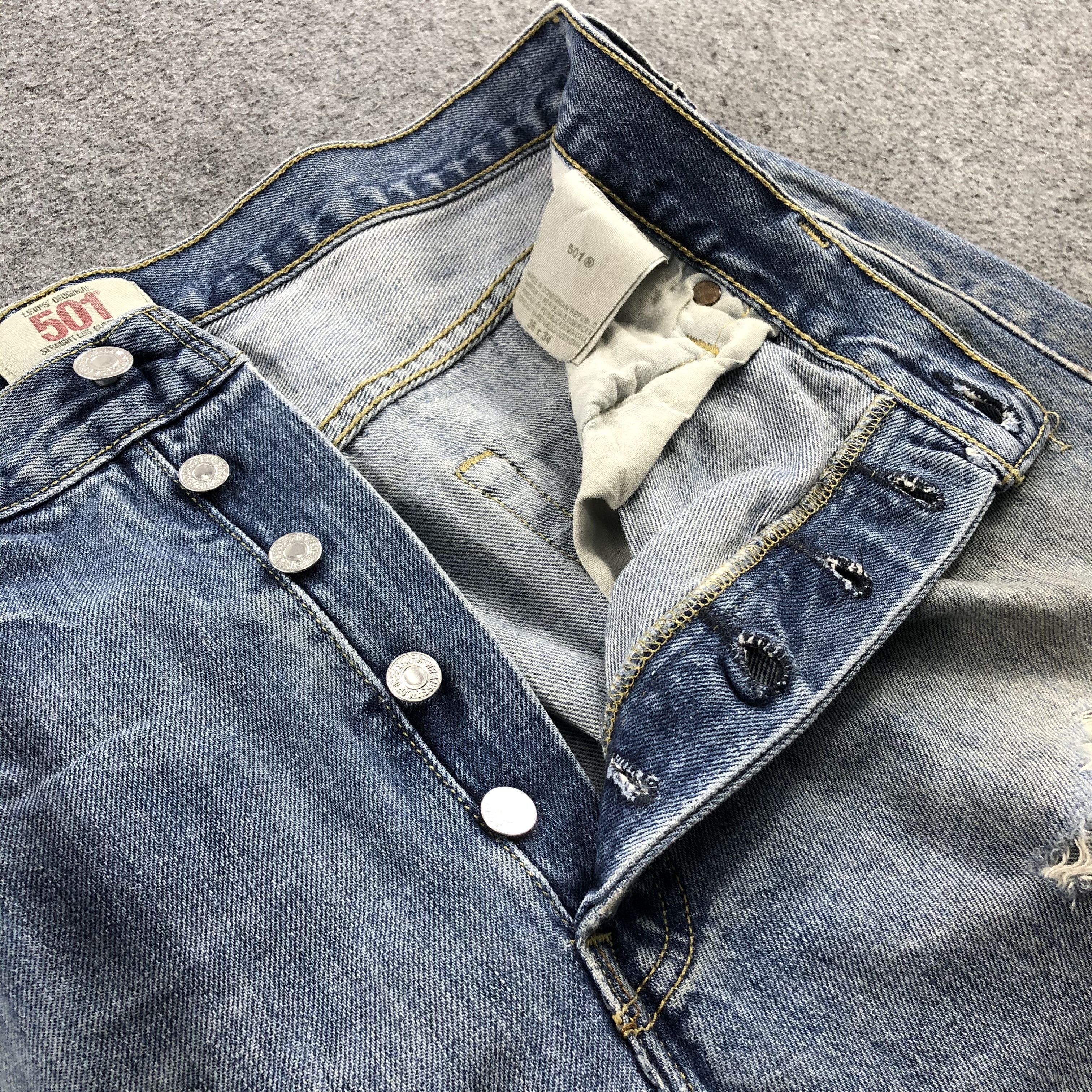 Levi's Vintage Distress Levis 501 Jeans-JM1102 Size US 36 / EU 52 - 8 Thumbnail