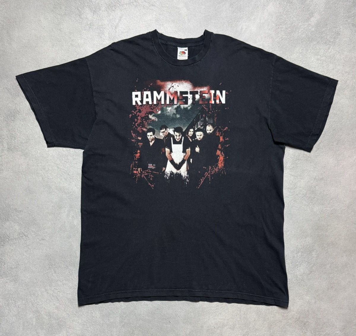 Fruit Of The Loom Rammstein 2010 Tour T-Shirt Double-Sided Print Band Tee Size US XL / EU 56 / 4 - 1 Thumbnail