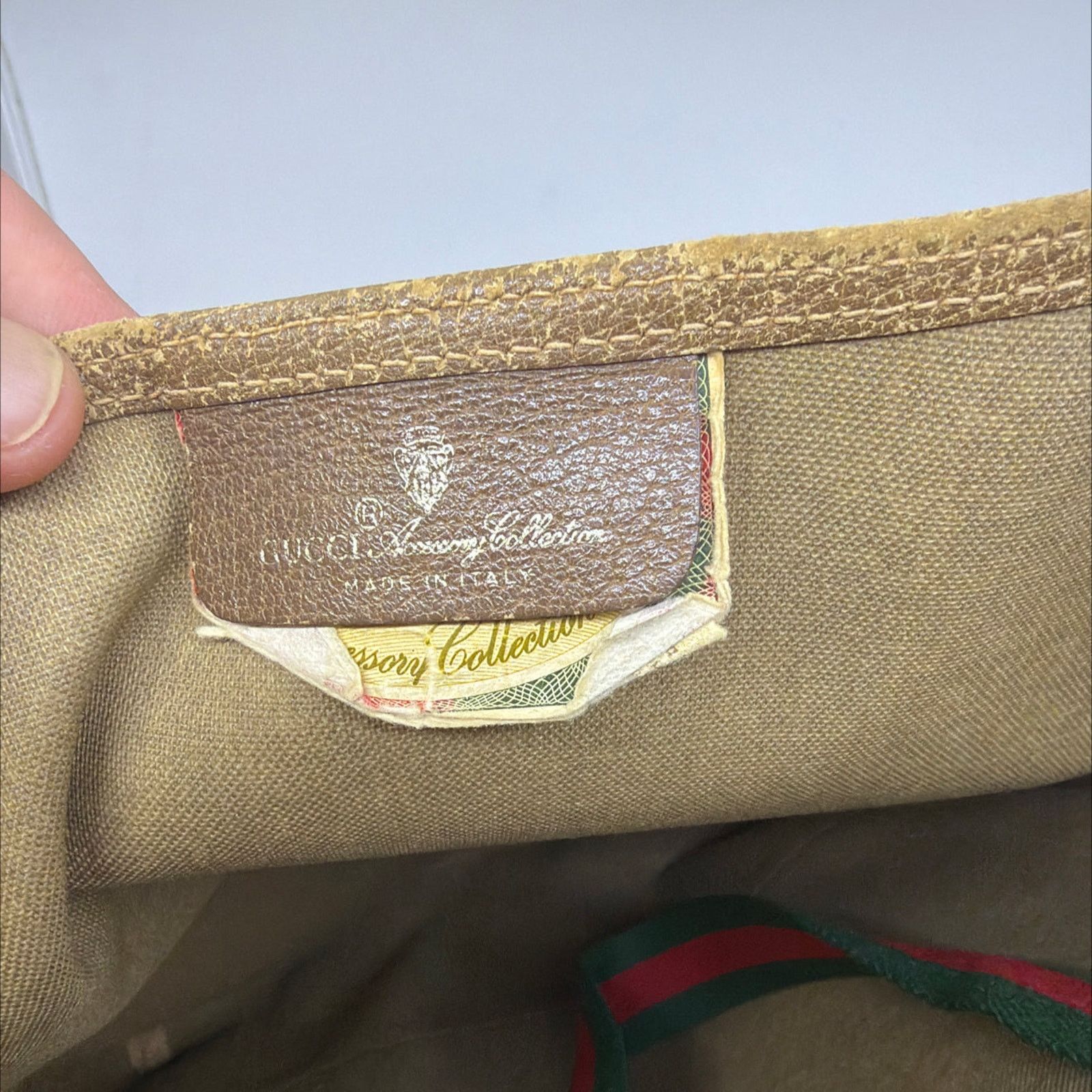 Gucci Gucci Vintage Tote Bag Beige GG Supreme Canvas Size ONE SIZE - 5 Thumbnail