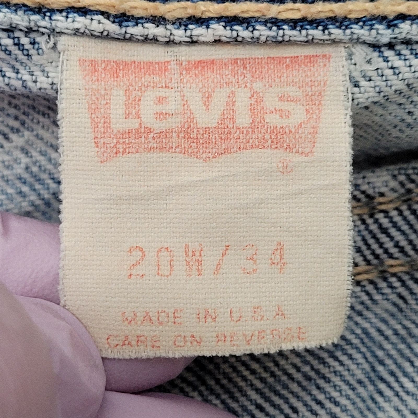 Levi's Vintage LEVIS 573 Tapered Jeans Womens 16/18 34x31 Acid-Wash Size 40" / US 18 - 7 Thumbnail