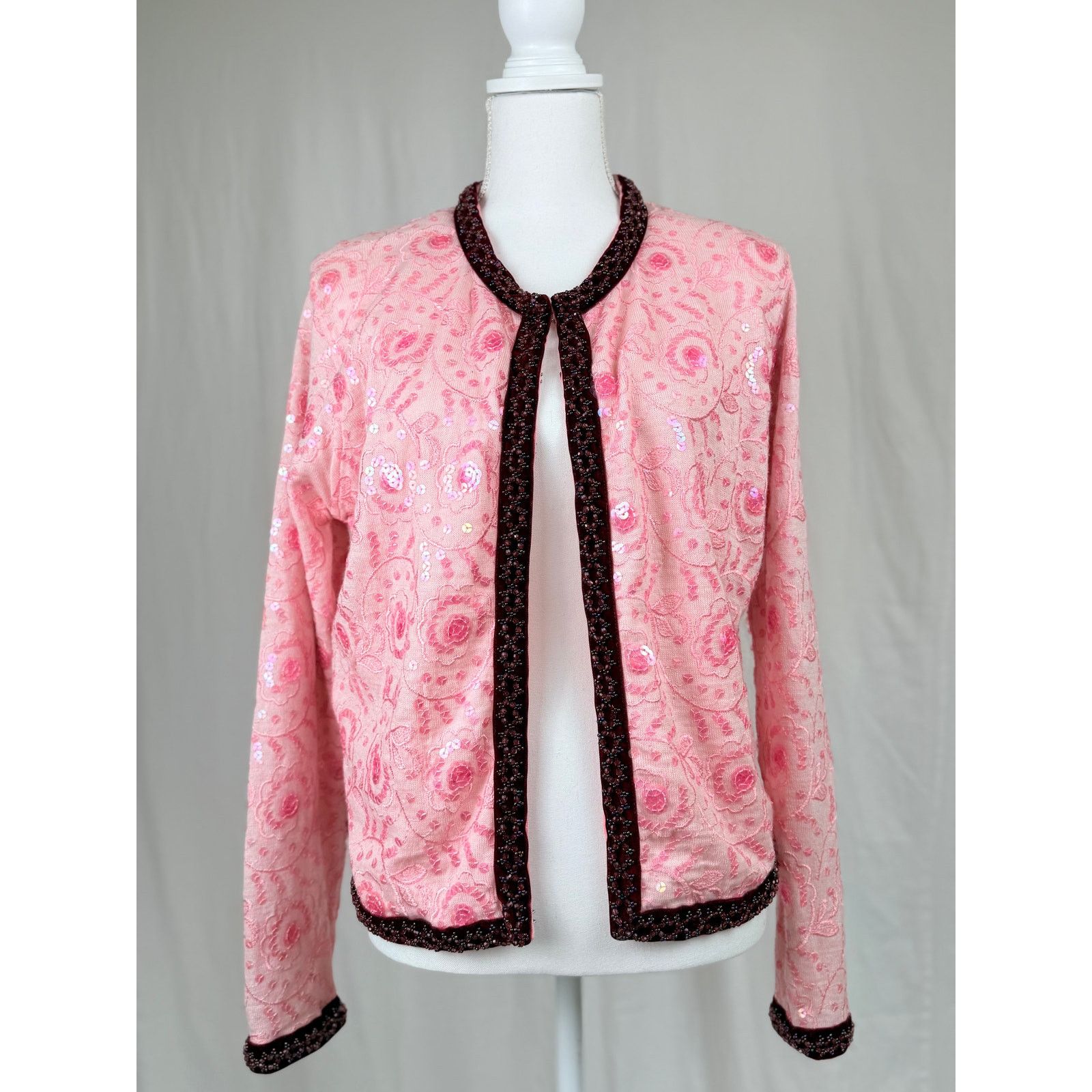 Voyage Voyage London "Invest in the Original" sequined cardigan. L Size L / US 10 / IT 46 - 1 Thumbnail