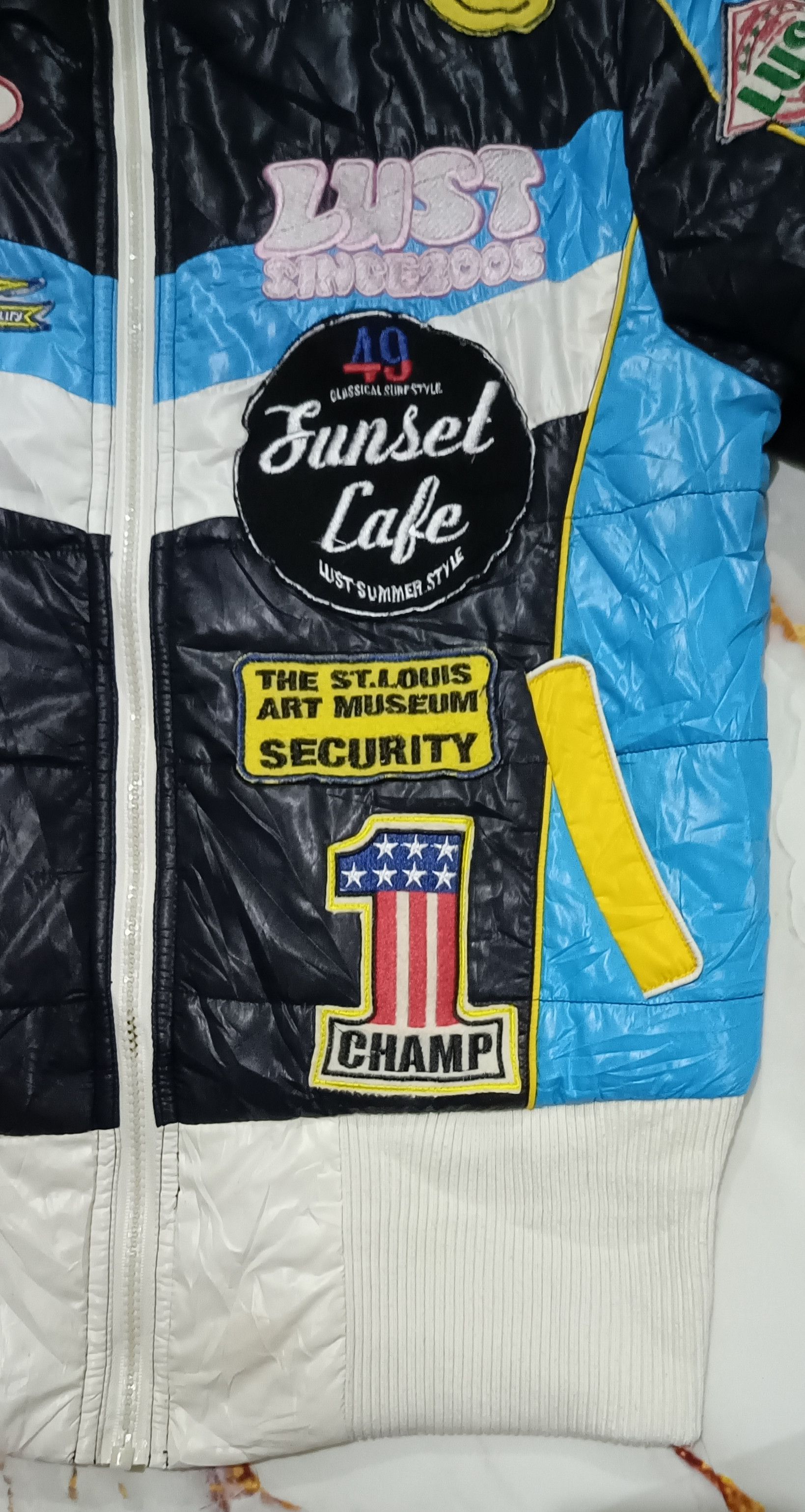 Beauty Beast 2005 Lust Racing Full Of Embroidery Fur Puffer Jacket Size S / US 4 / IT 40 - 7 Thumbnail