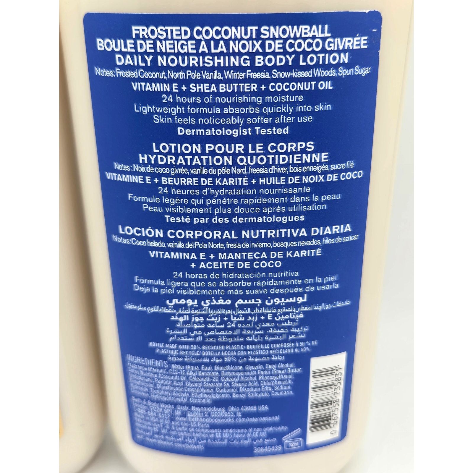 Other NEW Bath & Body Works Frosted Coconut Snowball Body Lotion Size ONE SIZE - 3 Thumbnail