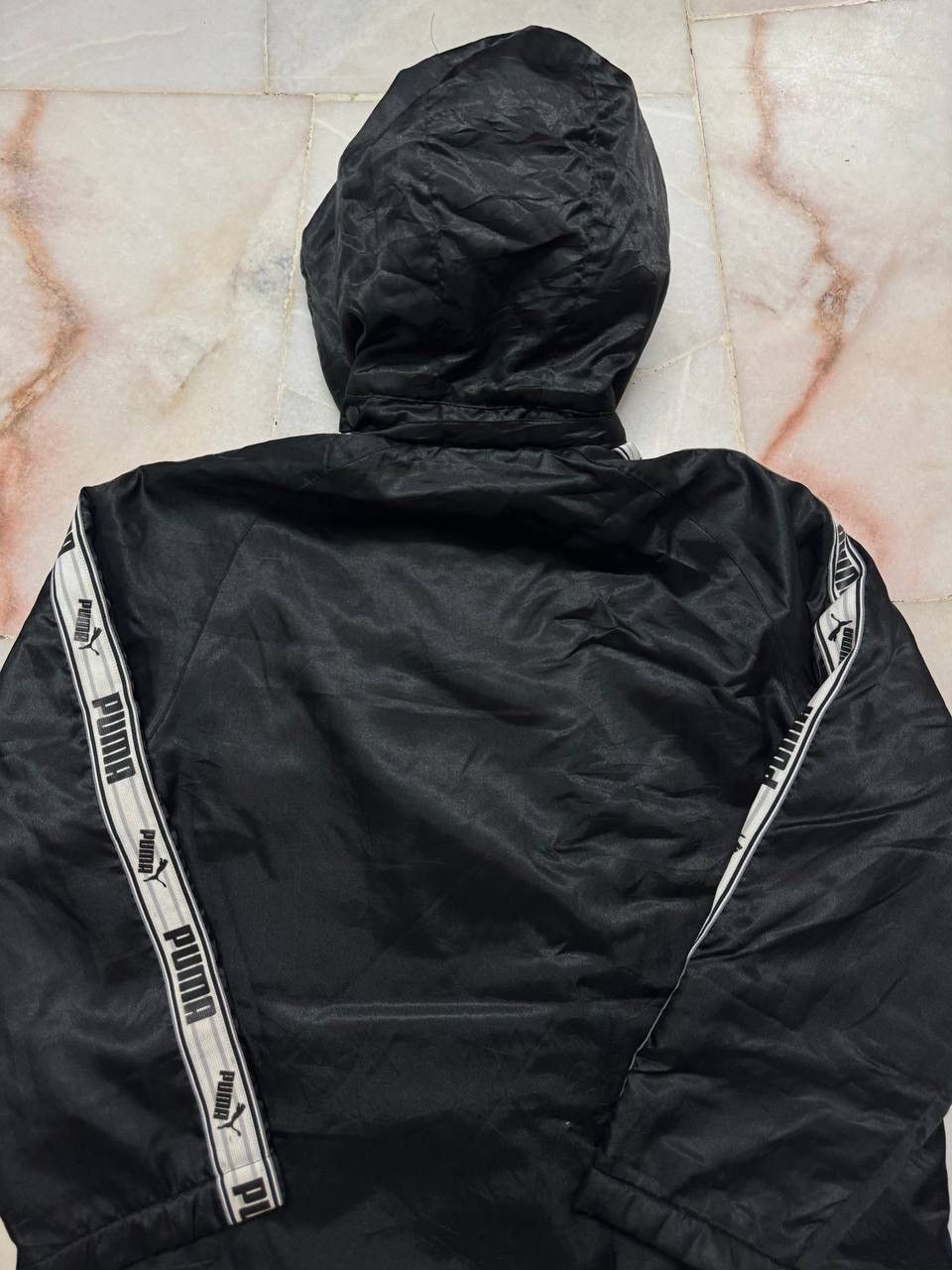 VINTAGE Y2K PUMA WINTER JACKET SIDETAPE BLACK