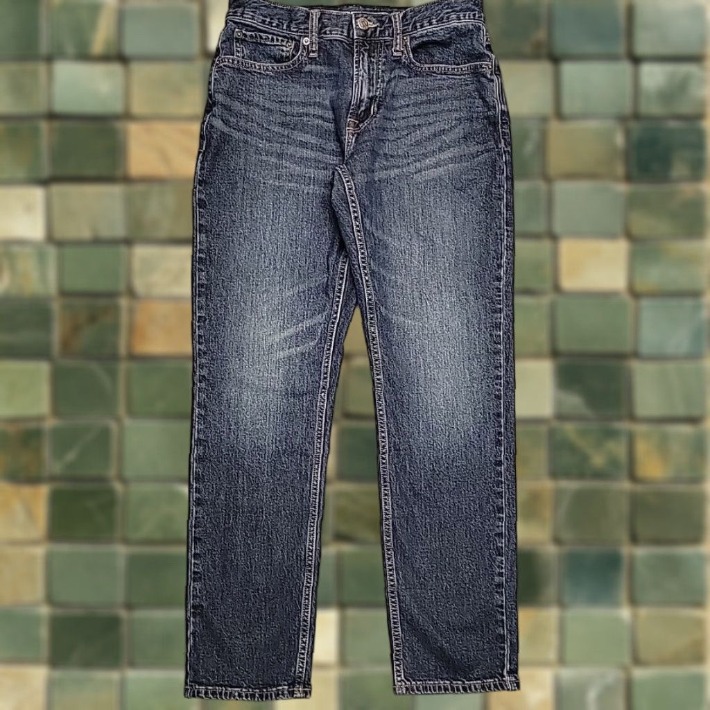 Old Navy Old Navy Jeans Mens 31x32 Faded Blue Denim Slim Flex Straight Leg Comfort Pants Jeans Size US 31 - 1 Thumbnail