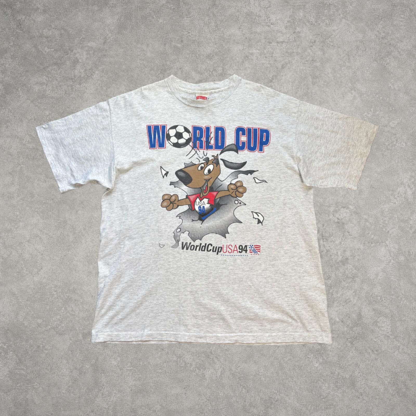 Nutmeg USA Adidas World Cup 1994 Vintage T-Shirt Nutmeg (XXL) Size US XXL / EU 58 / 5 - 1 Thumbnail