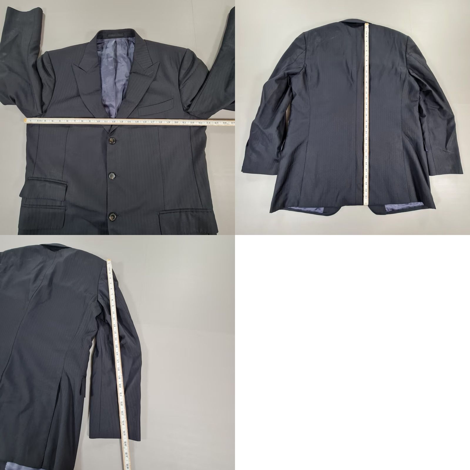 Suitsupply Suitsupply Mens Suit Jacket Dark Navy 50R Washington Wool Blazer Vitale Barberis Size 50R - 8 Thumbnail