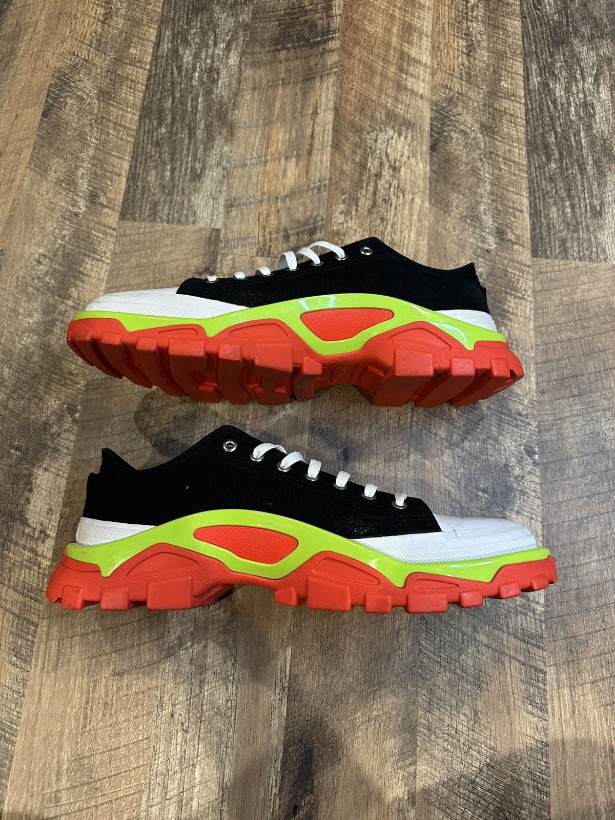 Adidas × Raf Simons Raf Simons x Adidas Detroit Runner Black Silver Slime Size US 12 / EU 45 - 6 Thumbnail