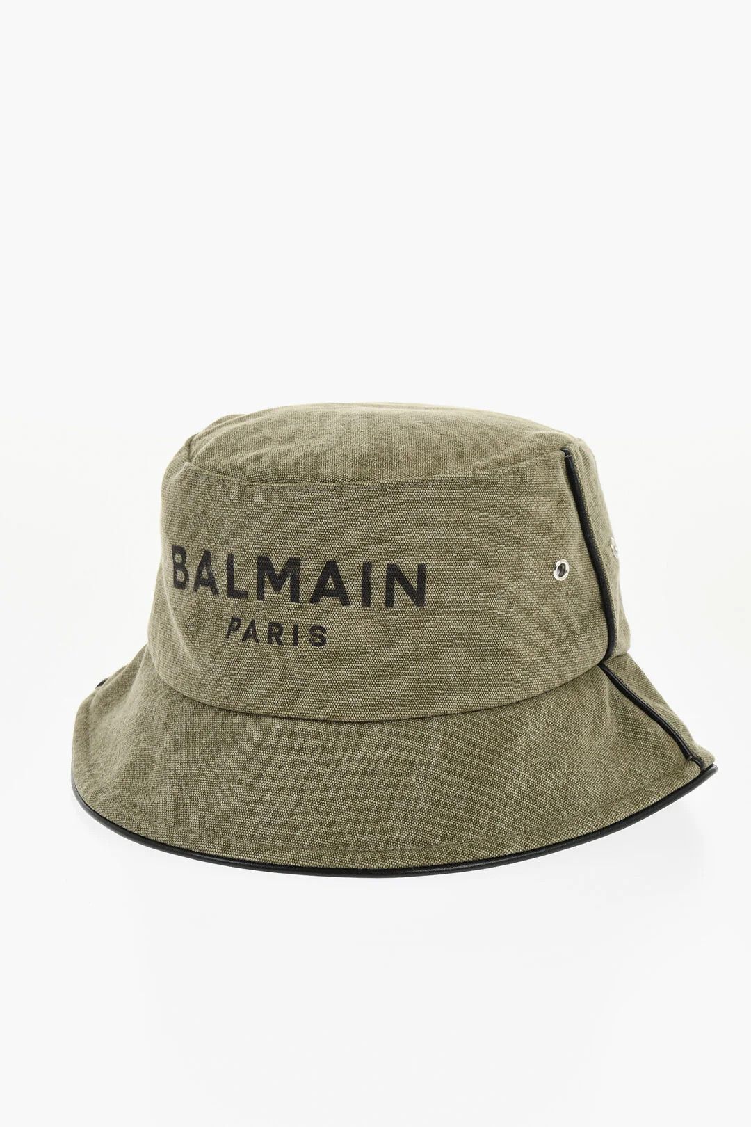 Balmain og1mm0326 Size: 2 / Canvas Bucket Hat / Cap in Green Size ONE SIZE - 1 Thumbnail