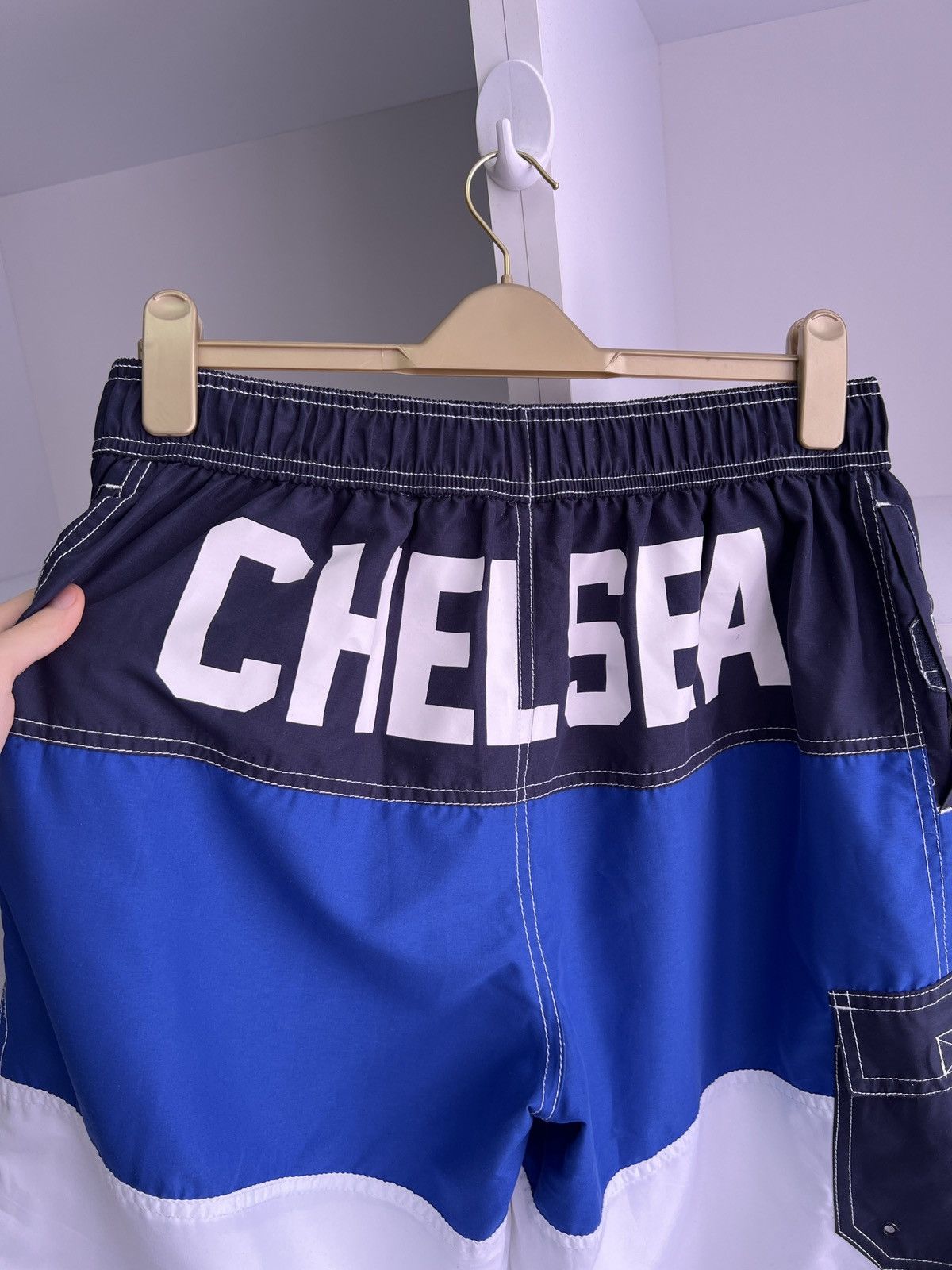 Chelsea Soccer × Vintage Vintage Chelsea Rare Shorts Size US 33 - 15 Thumbnail