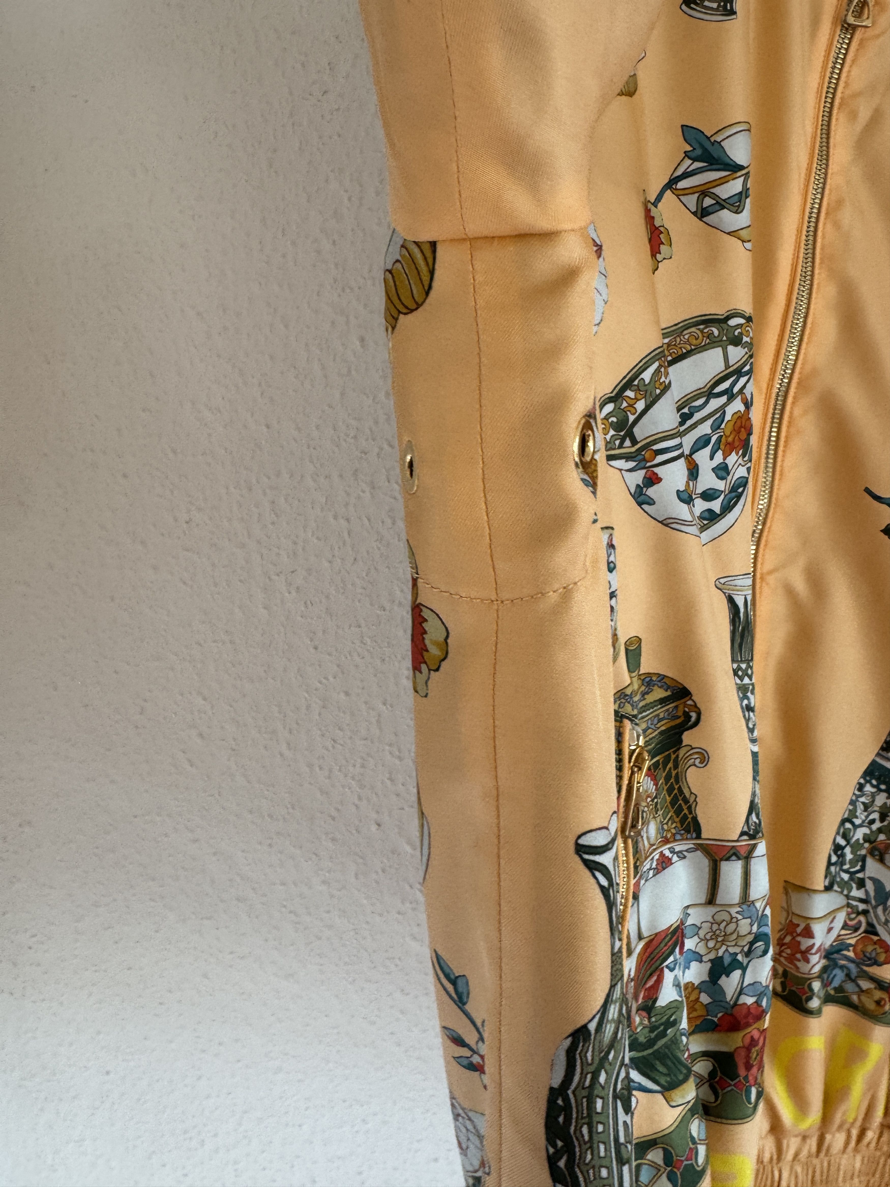 Gucci 1of1 SAMPLE Ceramic Print Silk Track Jacket Size US L / EU 52-54 / 3 - 6 Thumbnail