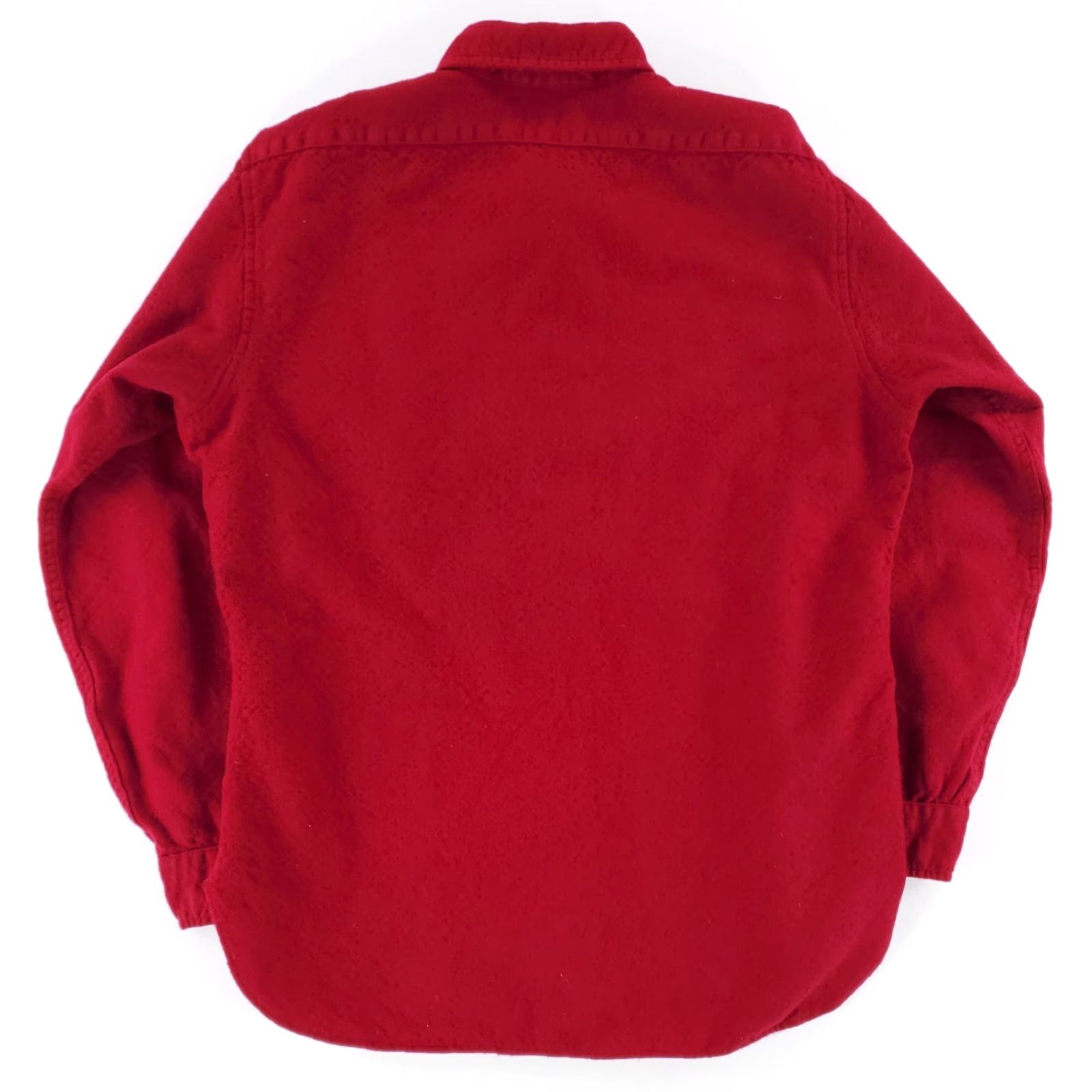 Pendleton VINTAGE Pendleton Button-Up Shirt Long Sleeve Mens L Red 100% Wool Solid 70s 80s Size US L / EU 52-54 / 3 - 4 Thumbnail