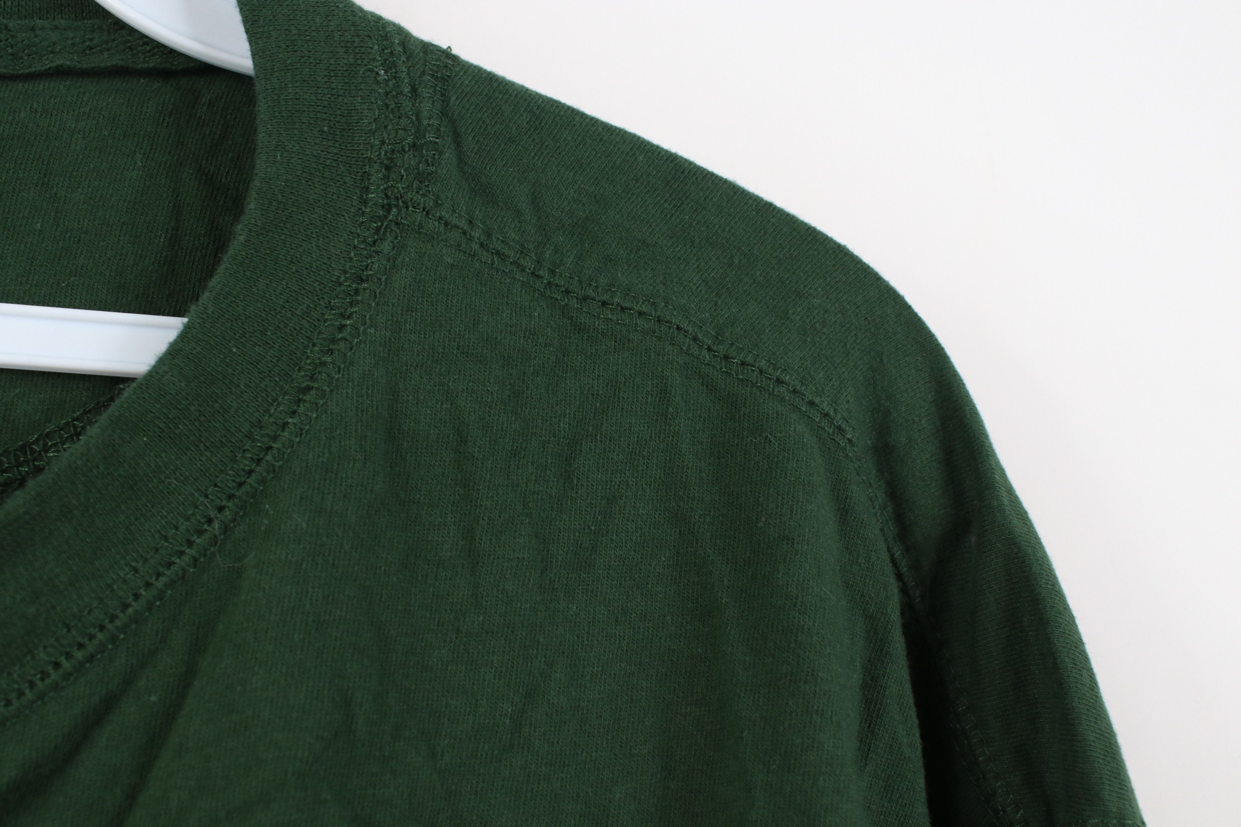 Vintage Vintage 90s Streetwear Long Sleeve Henley T-Shirt Green Size US XL / EU 56 / 4 - 8 Thumbnail