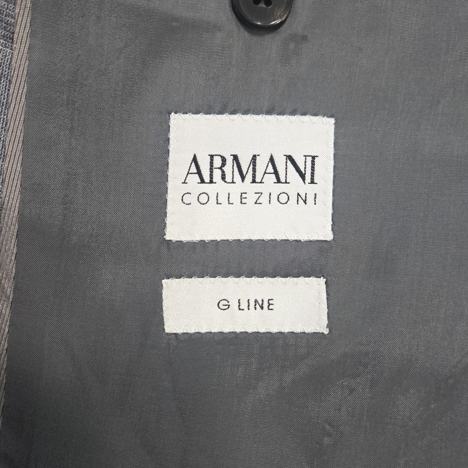 Armani Collezioni Armani Collezioni G Line Wool Silk Mens 42R Gray Glenn Size 42R - 6 Thumbnail