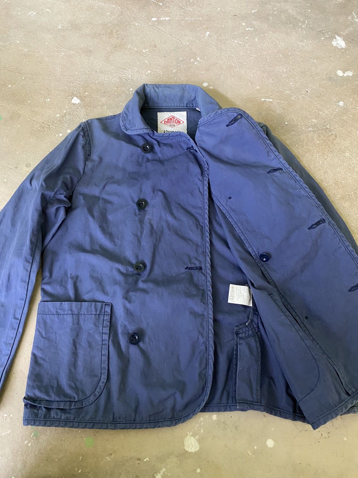 Danton Danton Double Breasted Work Jacket Navy Japan Size S / US 4 / IT 40 - 6 Thumbnail