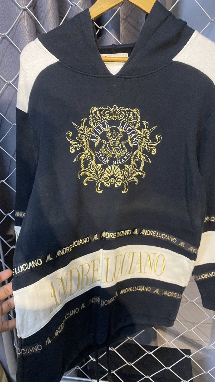 Andreluciano × Japanese Brand ANDRE LUCIANO (AL) HOODIE SIDETAPE MEDIUM Size US M / EU 48-50 / 2 - 3 Thumbnail