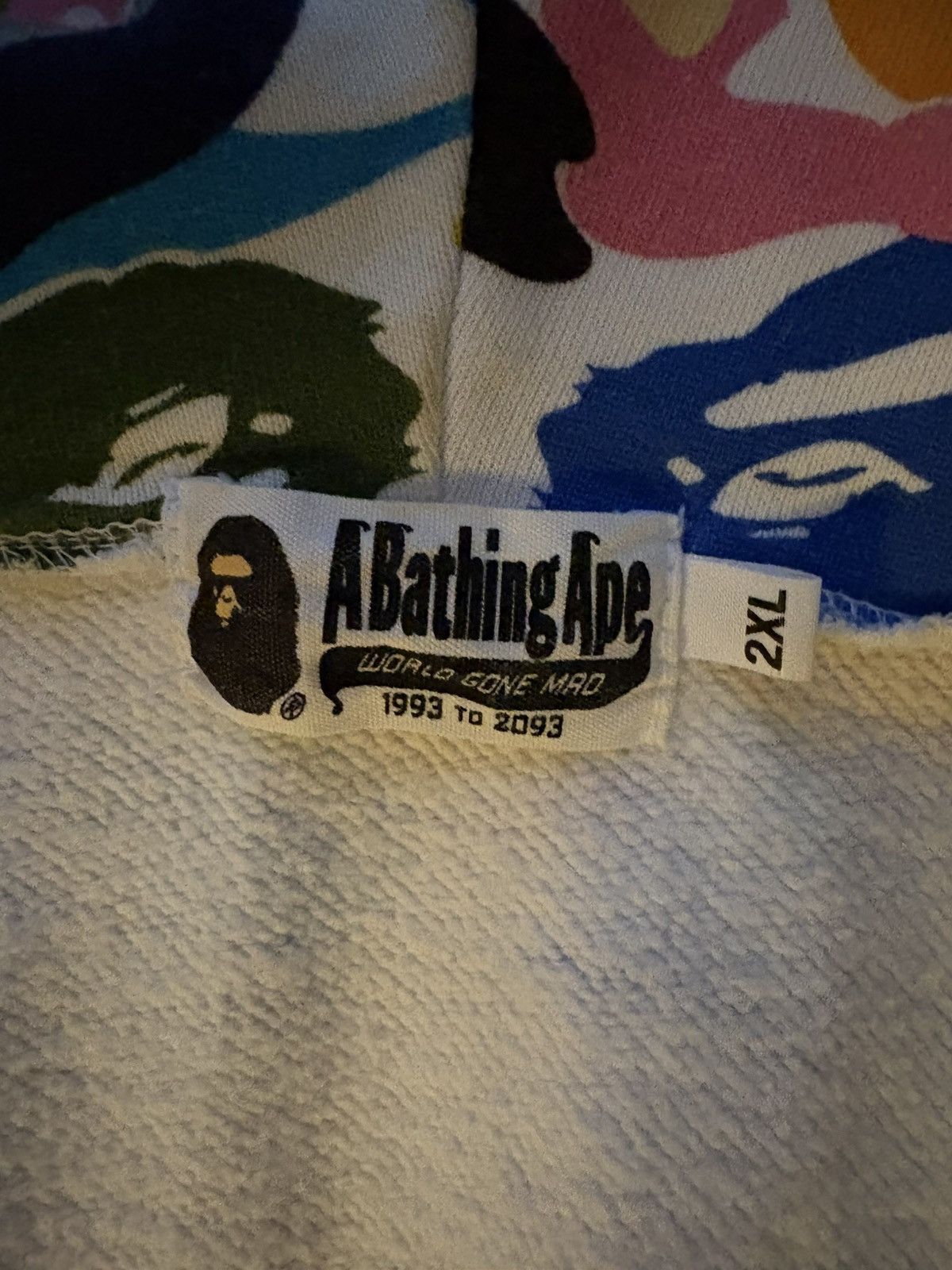 Bape White Bape Multi camo full-zip hoodie Size US XXL / EU 58 / 5 - 5 Thumbnail