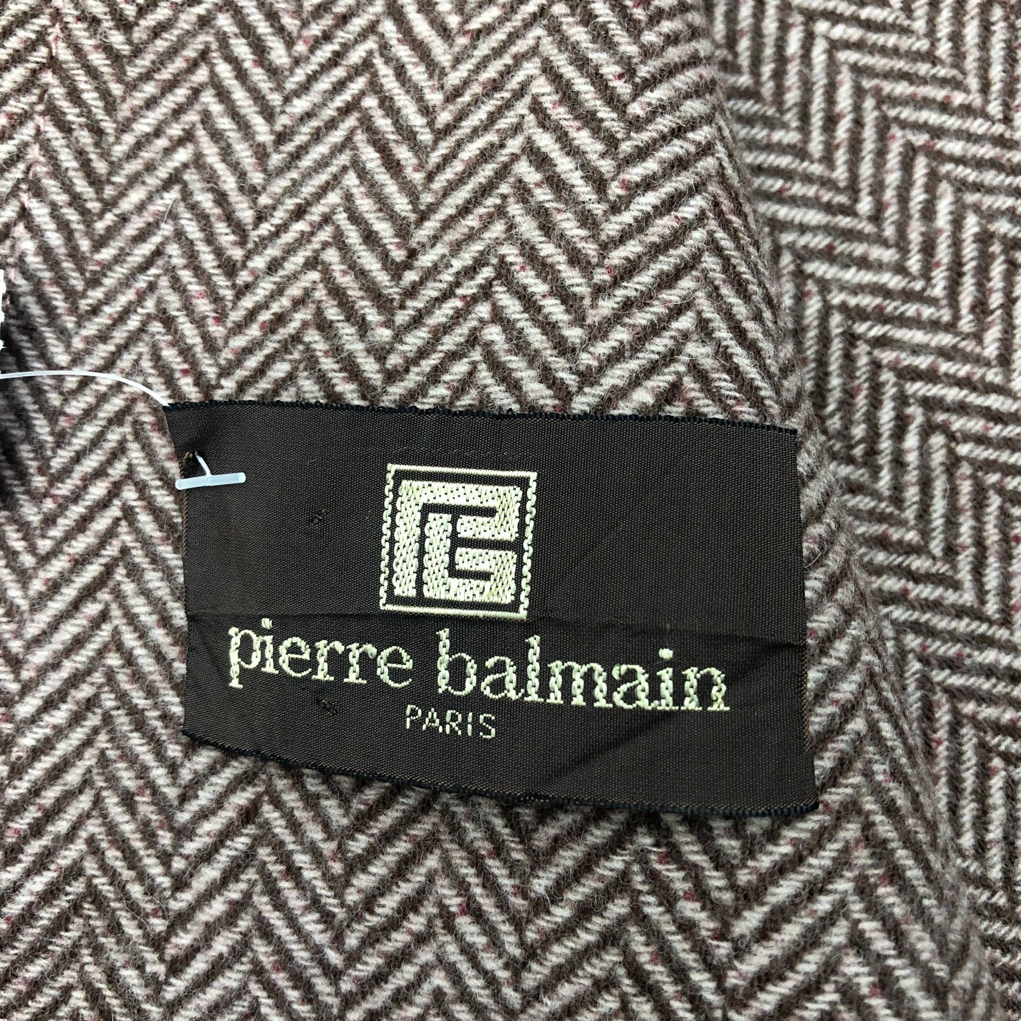 Japanese Brand Vintage Pierre Balmain Scarf Muffler Wool Winter Scarves Size ONE SIZE - 6 Thumbnail